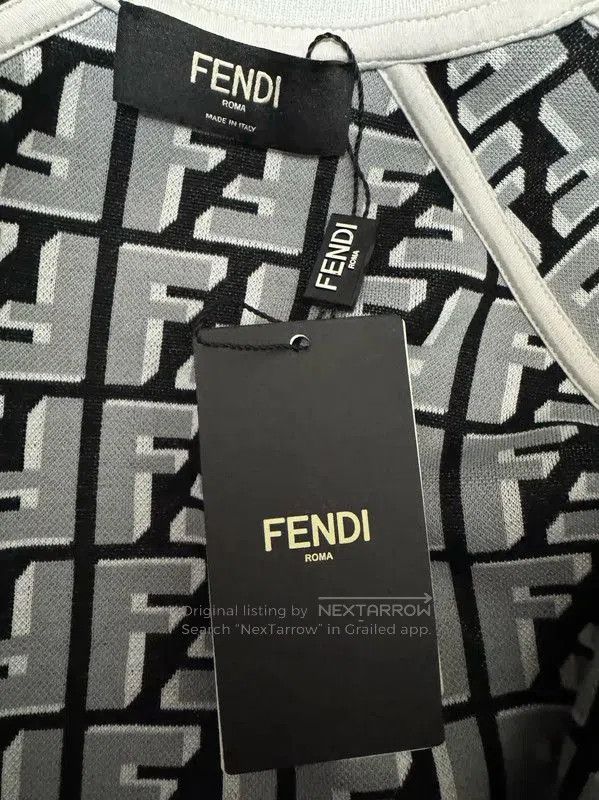 Fendi Fendi Men's Cream Wool Print Sweatshirt . Size US S / EU 44-46 / 1 - 4 Thumbnail