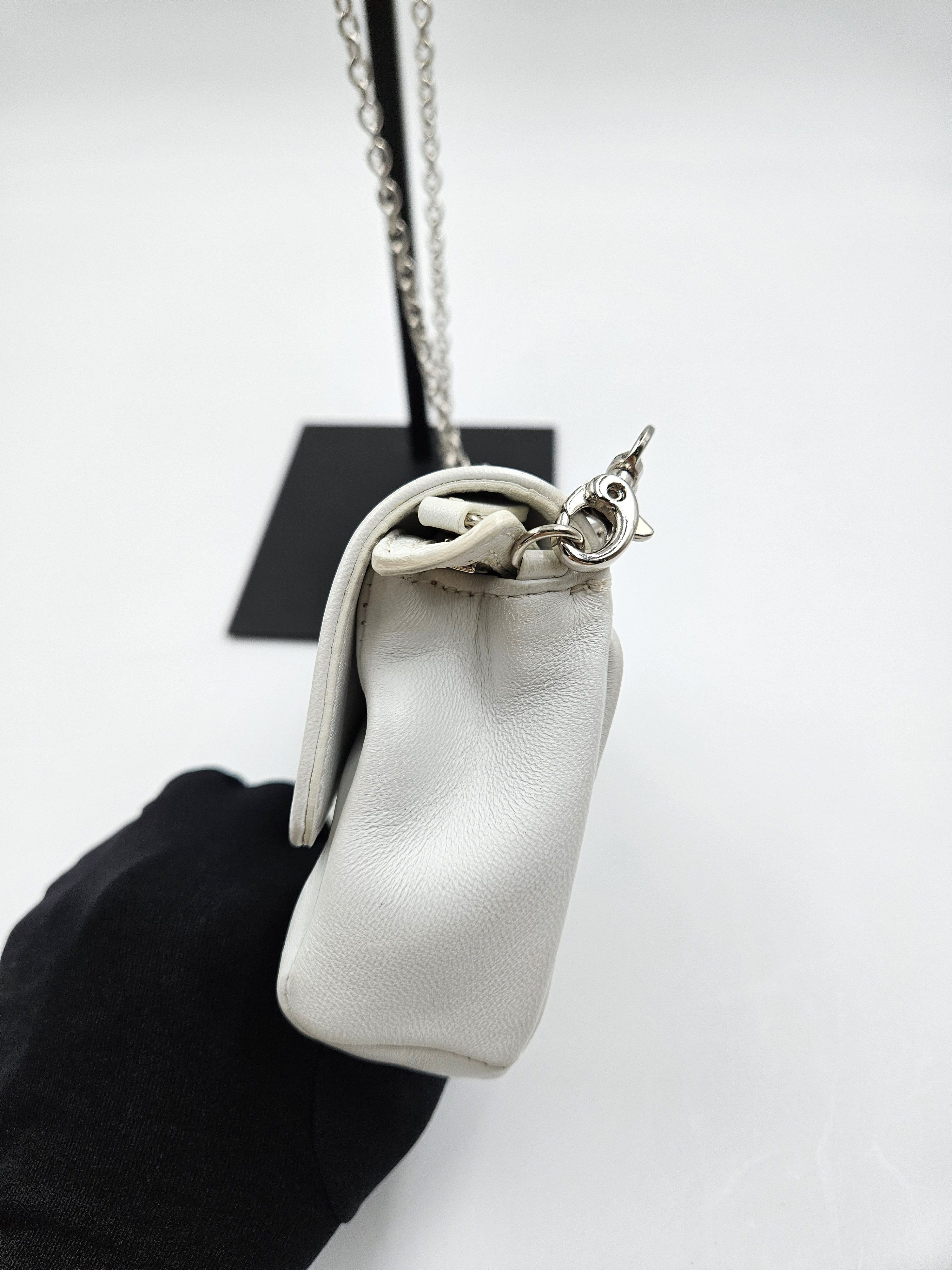 Jimmy Choo White Leather Small Star Studded Crossbody Bag Size ONE SIZE - 3 Thumbnail
