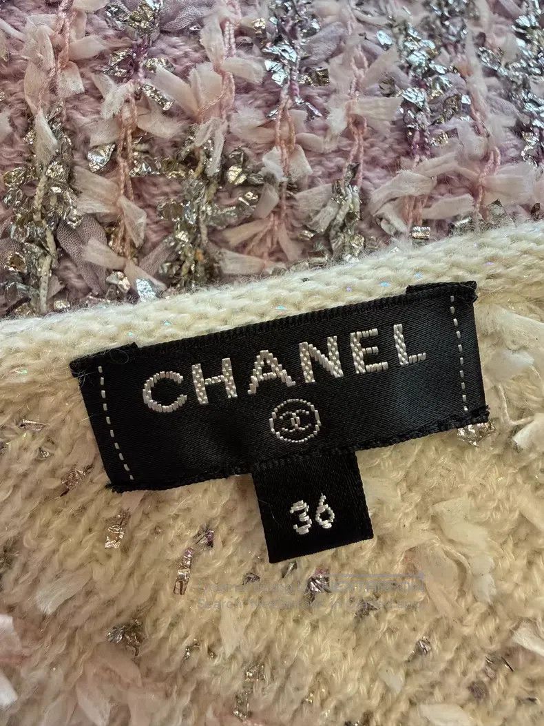 Chanel Chanel Pink slanted shoulder tweed sleeveless Size XS / US 0-2 / IT 36-38 - 5 Thumbnail