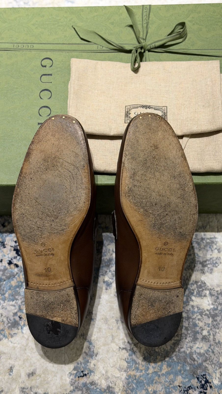Gucci Authentic Gucci Jordaan Loafer UK10 Size US 10 / EU 43 - 8 Thumbnail