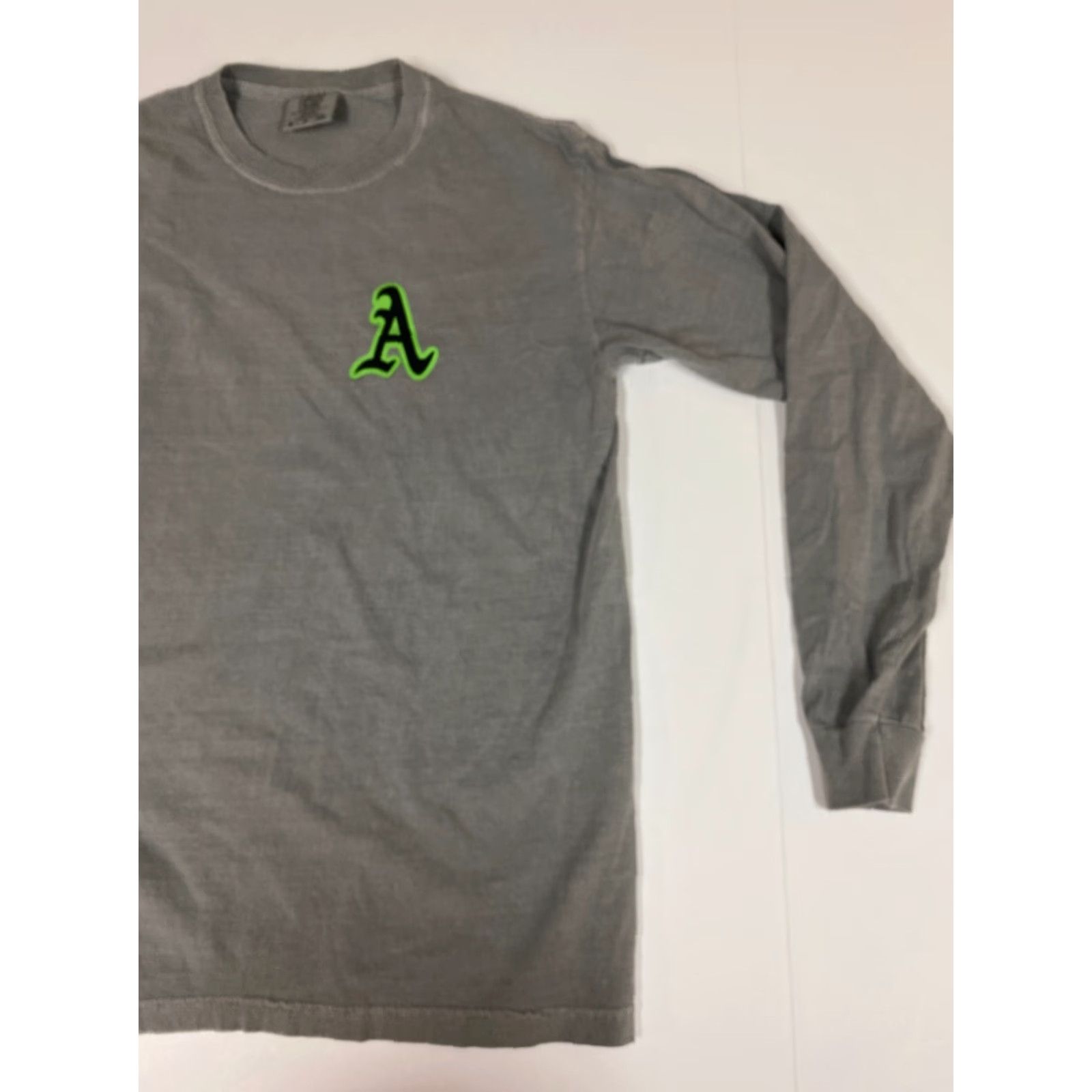 Comfort Colors Comfort Colors Mens Shirt S Gray Long Sleeve Crew Neck Logo Cotton Size US S / EU 44-46 / 1 - 2 Thumbnail