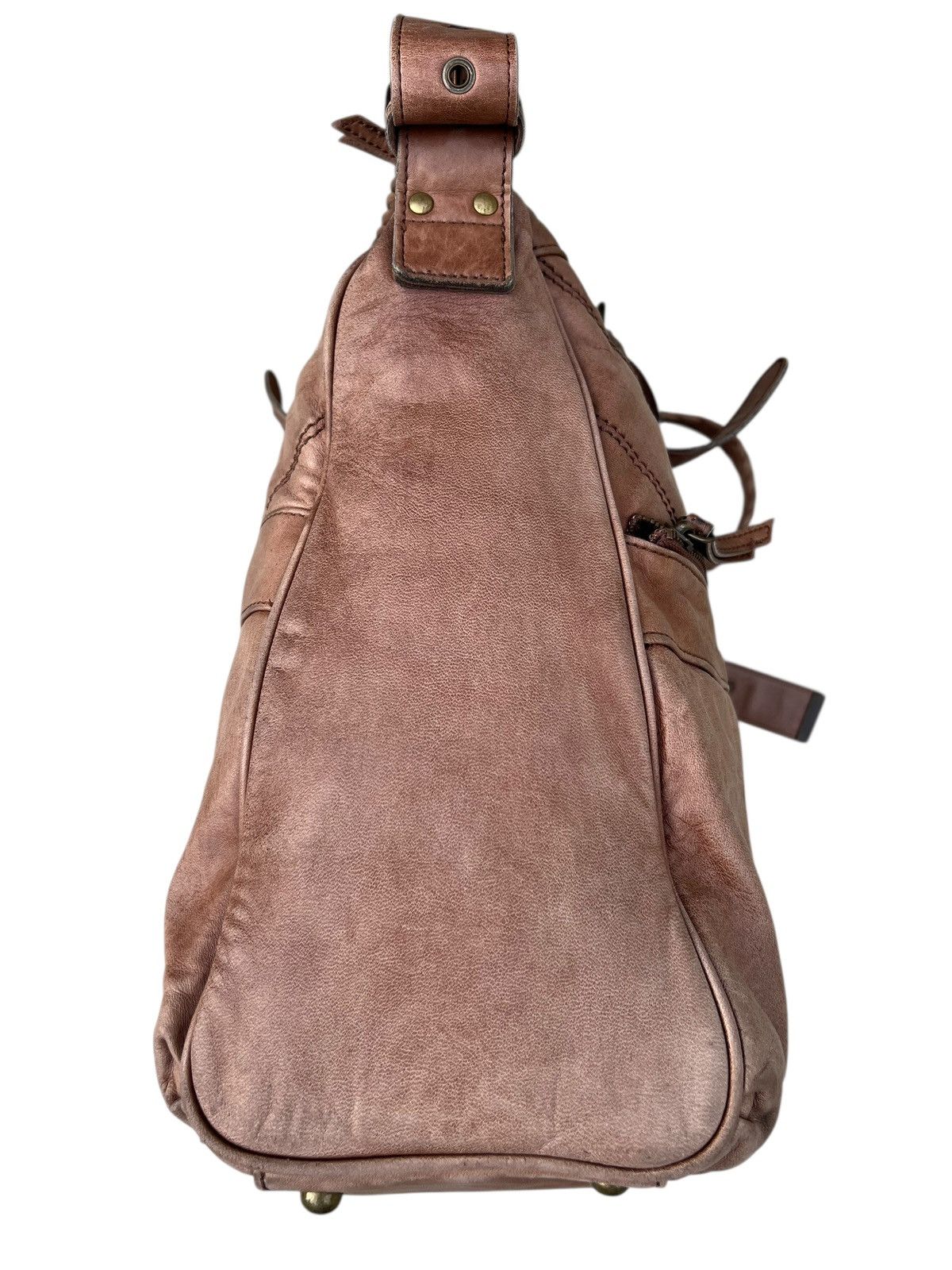 Creed × Leather Creed Japan Faded Patina Leather 2 Way Large Bag Size ONE SIZE - 11 Thumbnail