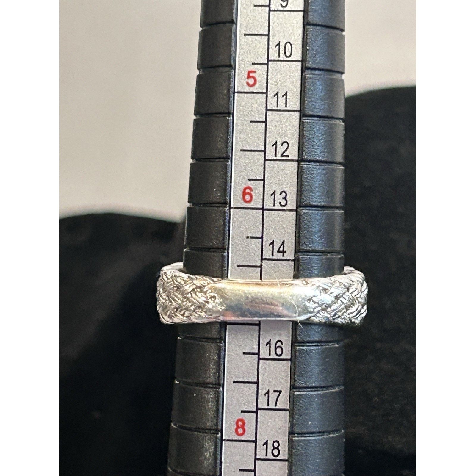 Other Sterling Silver Blue Diamond Cluster Ring Size 7 Designer JS Size ONE SIZE - 9 Thumbnail