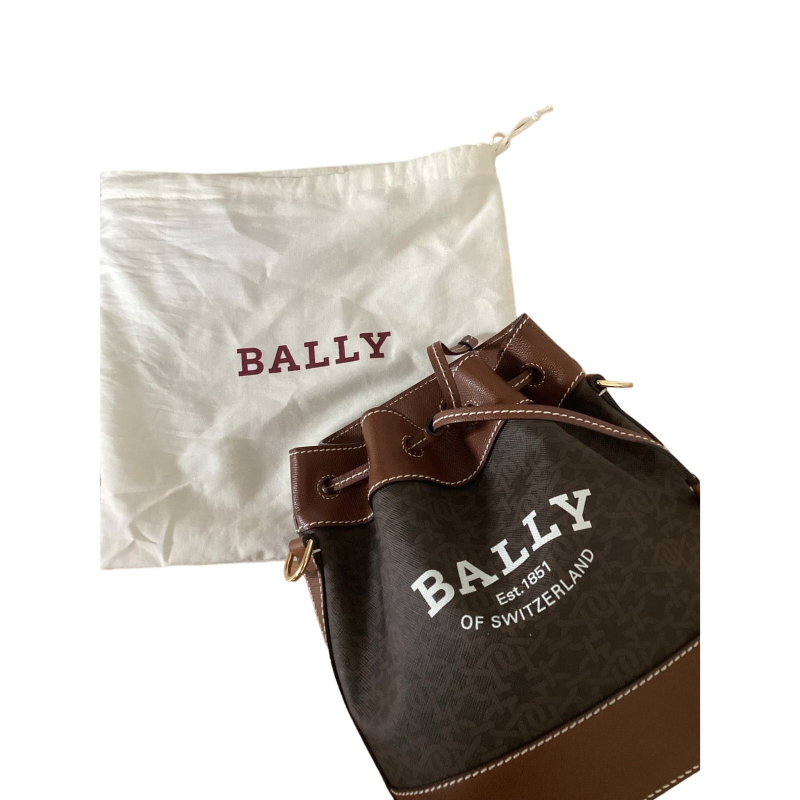Bally NWT Bally Cleoh Bucket Monogram Logo Medium Bucket Bag Size ONE SIZE - 12 Thumbnail