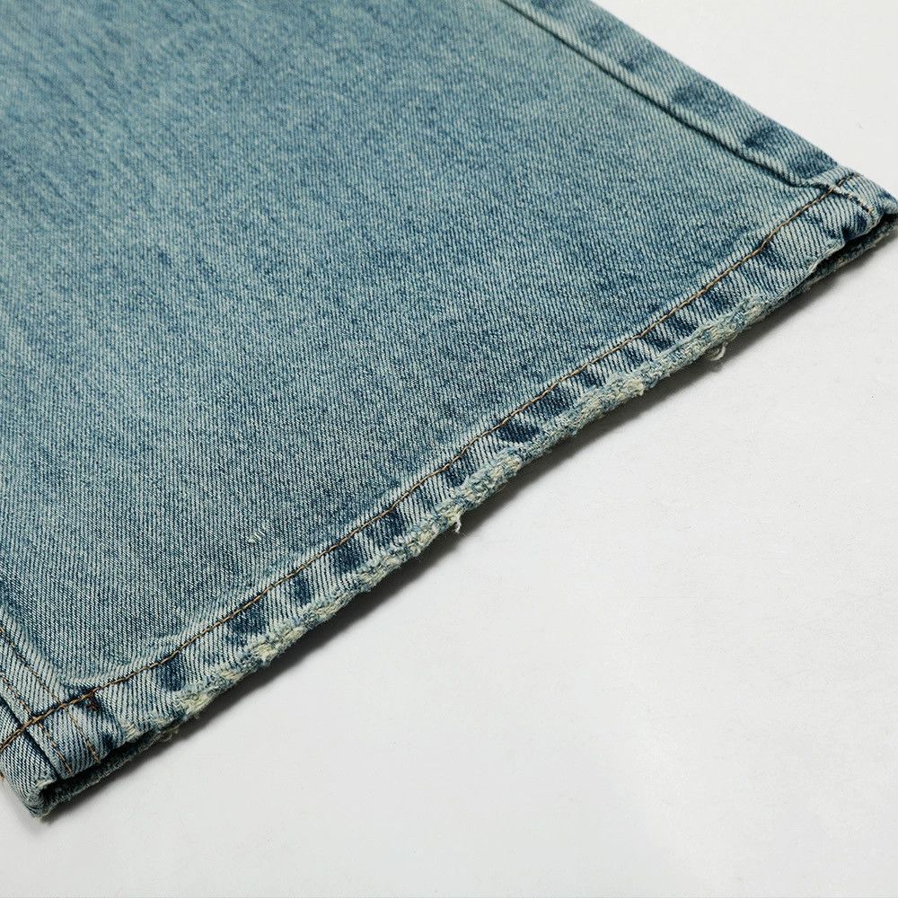 Vintage Men's American style distressed washed flared jeans Size US 32 / EU 48 - 6 Thumbnail