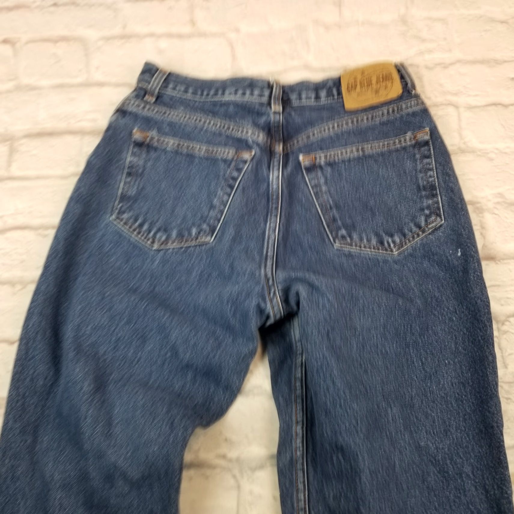 Gap GAP Classic Womens Jeans Blue 100% Cotton High Rise Denim Straight Leg Size 30W Size 30" / US 8 / IT 44 - 3 Thumbnail