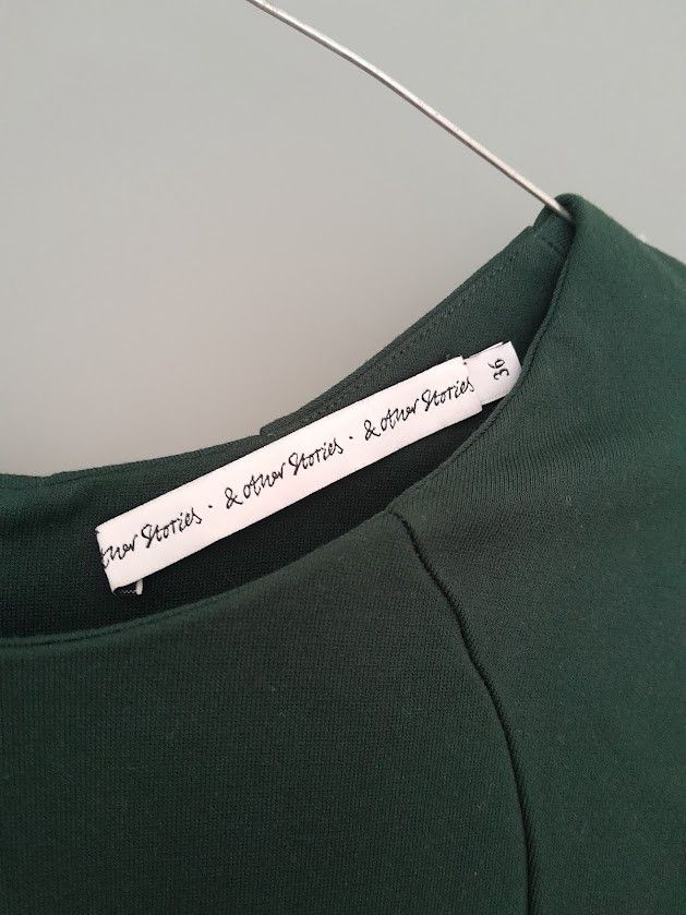 & Other Stories Middy Forrest Green Dress Size XS / US 0-2 / IT 36-38 - 2 Thumbnail