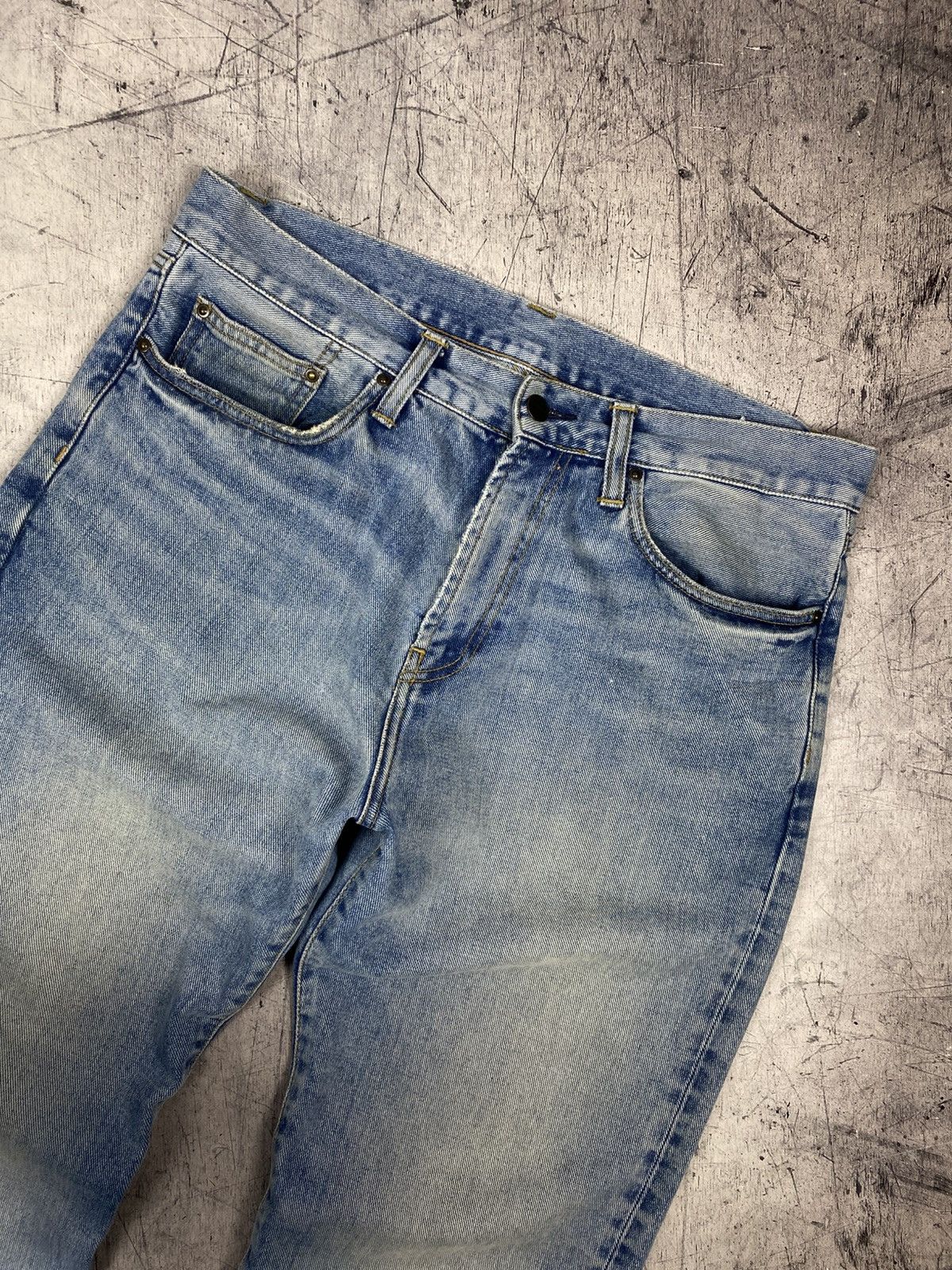 Carhartt Carhartt WIP Pontiac Pant Jeans Light Used Wash Straight Fit Size US 32 / EU 48 - 14 Thumbnail