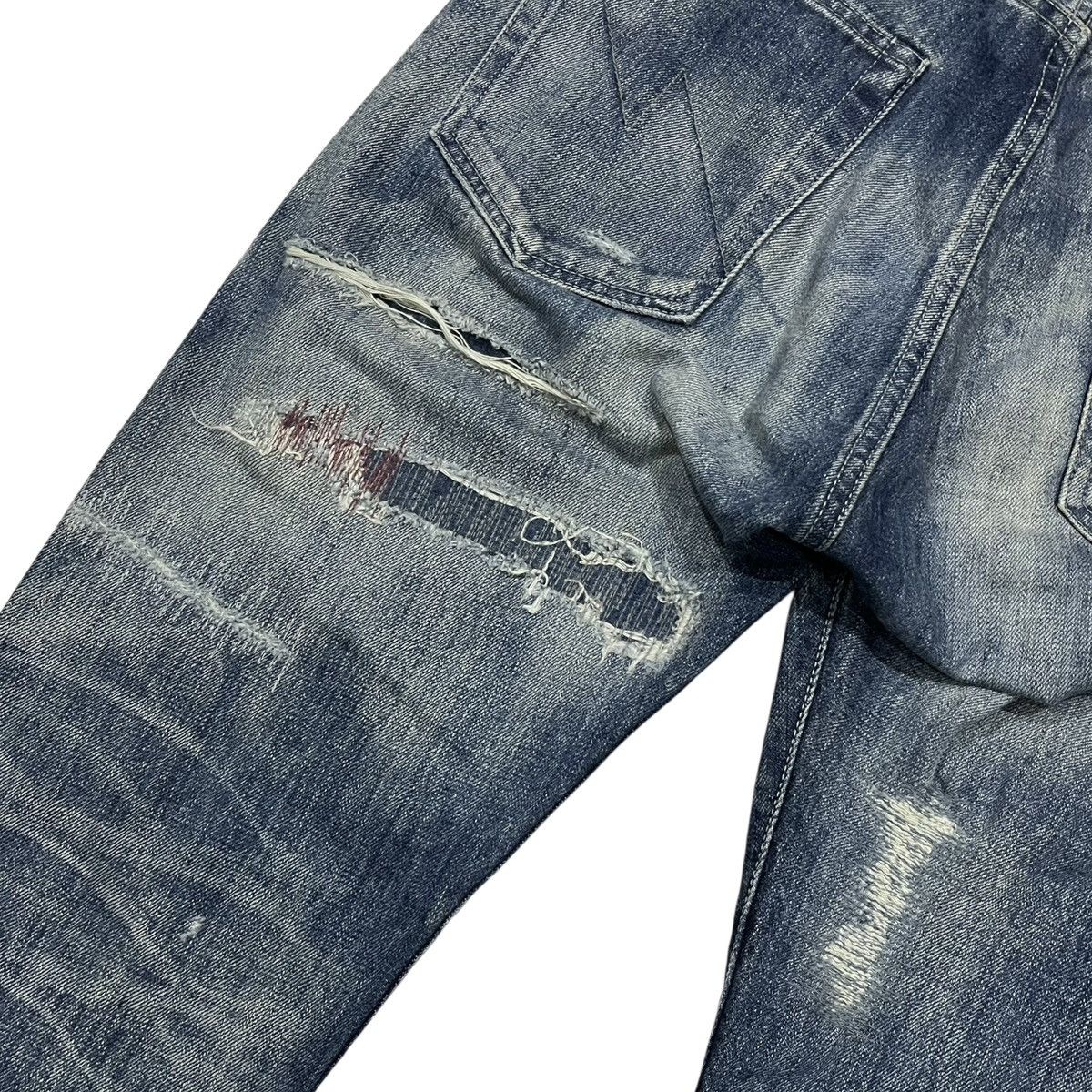 Neighborhood Neighborhood DP-Mid Distressed Selvedge Denim Pants Size US 33 - 8 Thumbnail