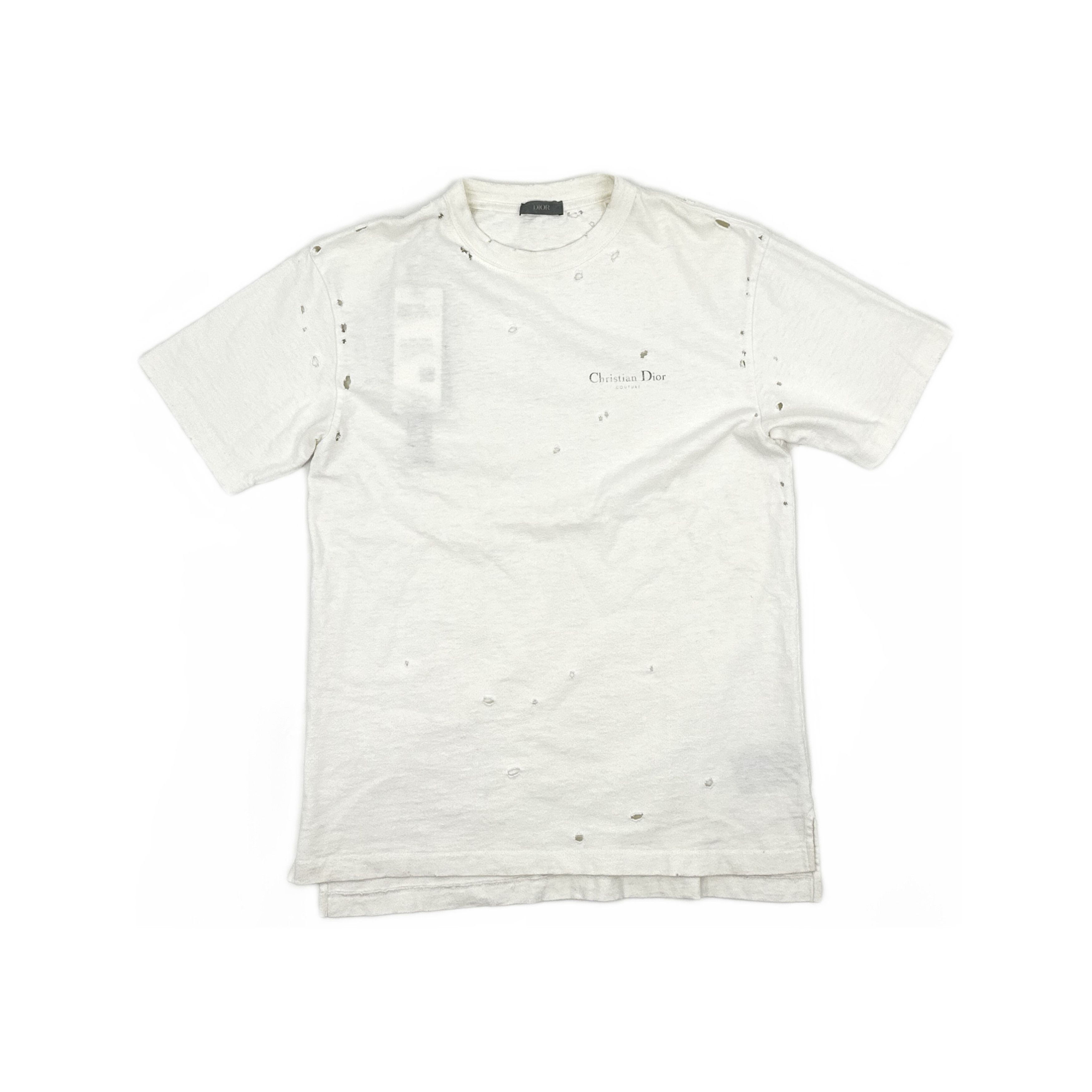 Dior Dior Couture Distressed Logo T-Shirt XS Size US XS / EU 42 / 0 - 1 Thumbnail