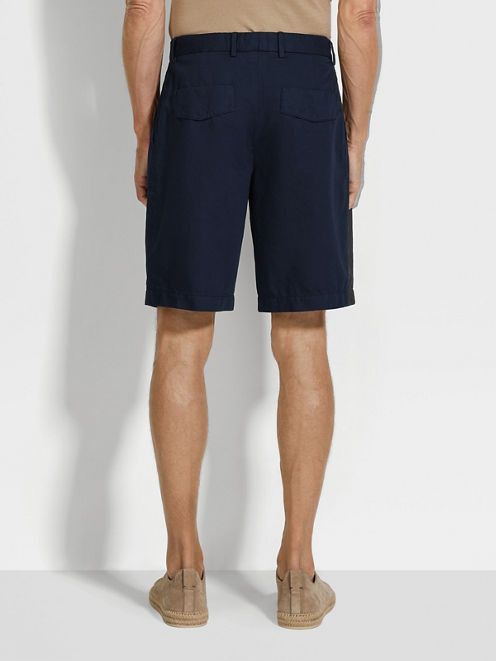 Ermenegildo Zegna o1s1rm0325 RUDI37A7 Short in Navy Blue Size US 32 / EU 48 - 5 Thumbnail