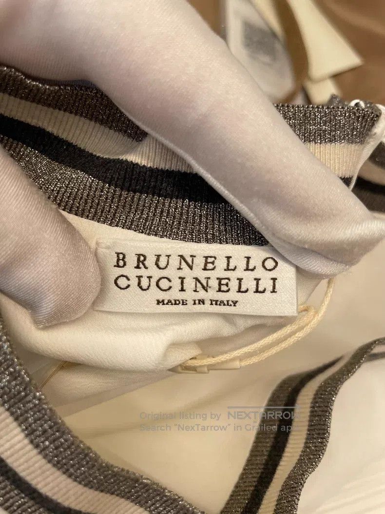 Brunello Cucinelli Brunello Cucinelli White Cotton Dress Size XS / US 0-2 / IT 36-38 - 3 Thumbnail