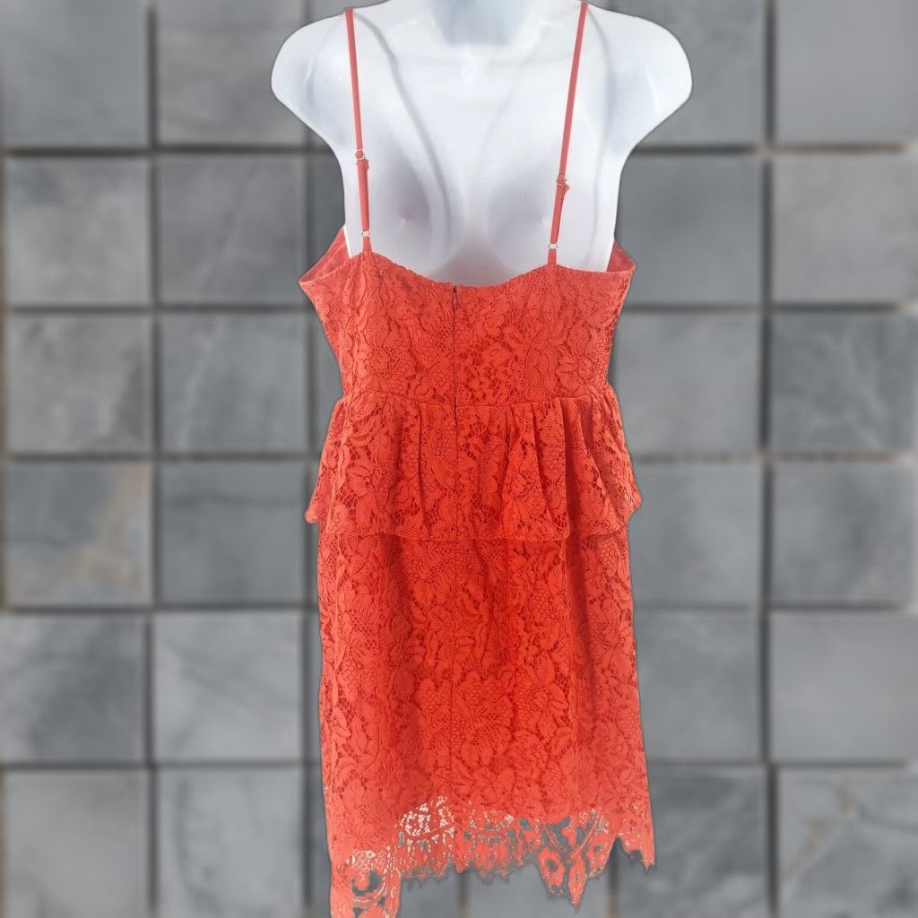 Vintage Endless Rose Dress A-Line Midi V-Neck Sleeveless Orange L Womens Party/Cocktail Formal Size L / US 10 / IT 46 - 1 Thumbnail