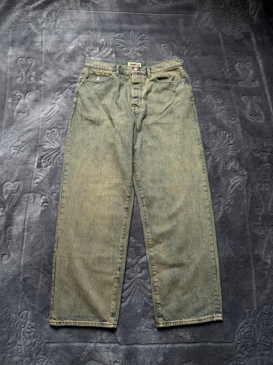 Stussy CC28 Beach Wash Big Ol Jeans in Blue/Beach Wash Size 32" / US 10 / IT 46 - 1 Thumbnail