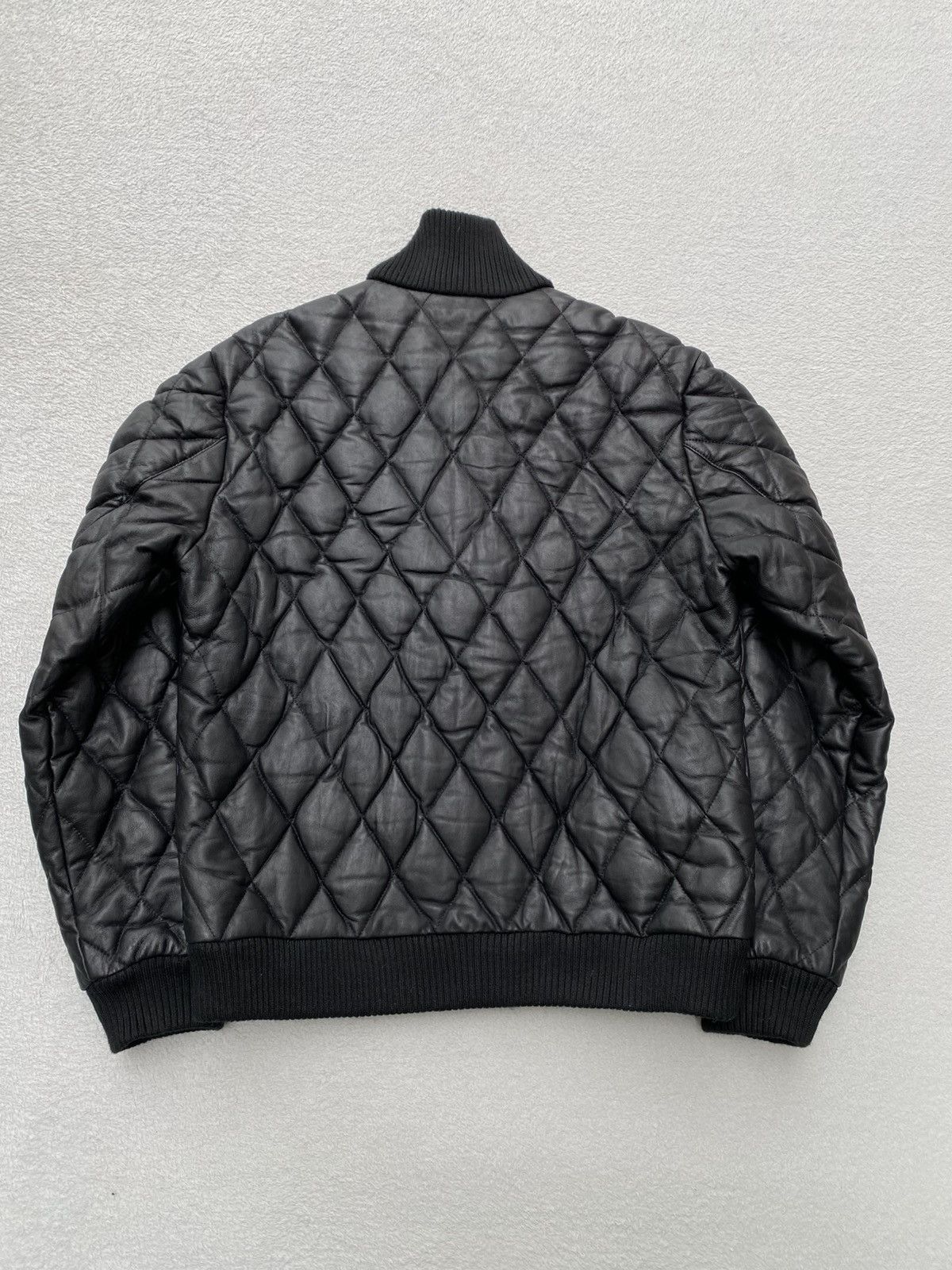 Japanese Brand 2000s- Kawanoyakata Schaffen- Quilted Leather Down Jacket Size US M / EU 48-50 / 2 - 11 Thumbnail