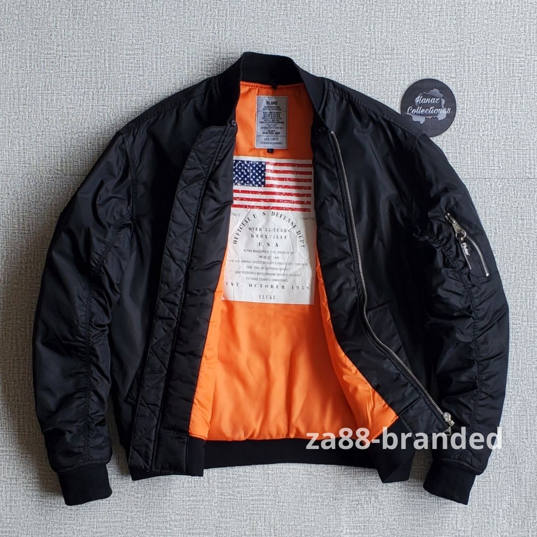 Other FLUKE New York Joint Black Bomber Jacket Size US L / EU 52-54 / 3 - 1 Thumbnail