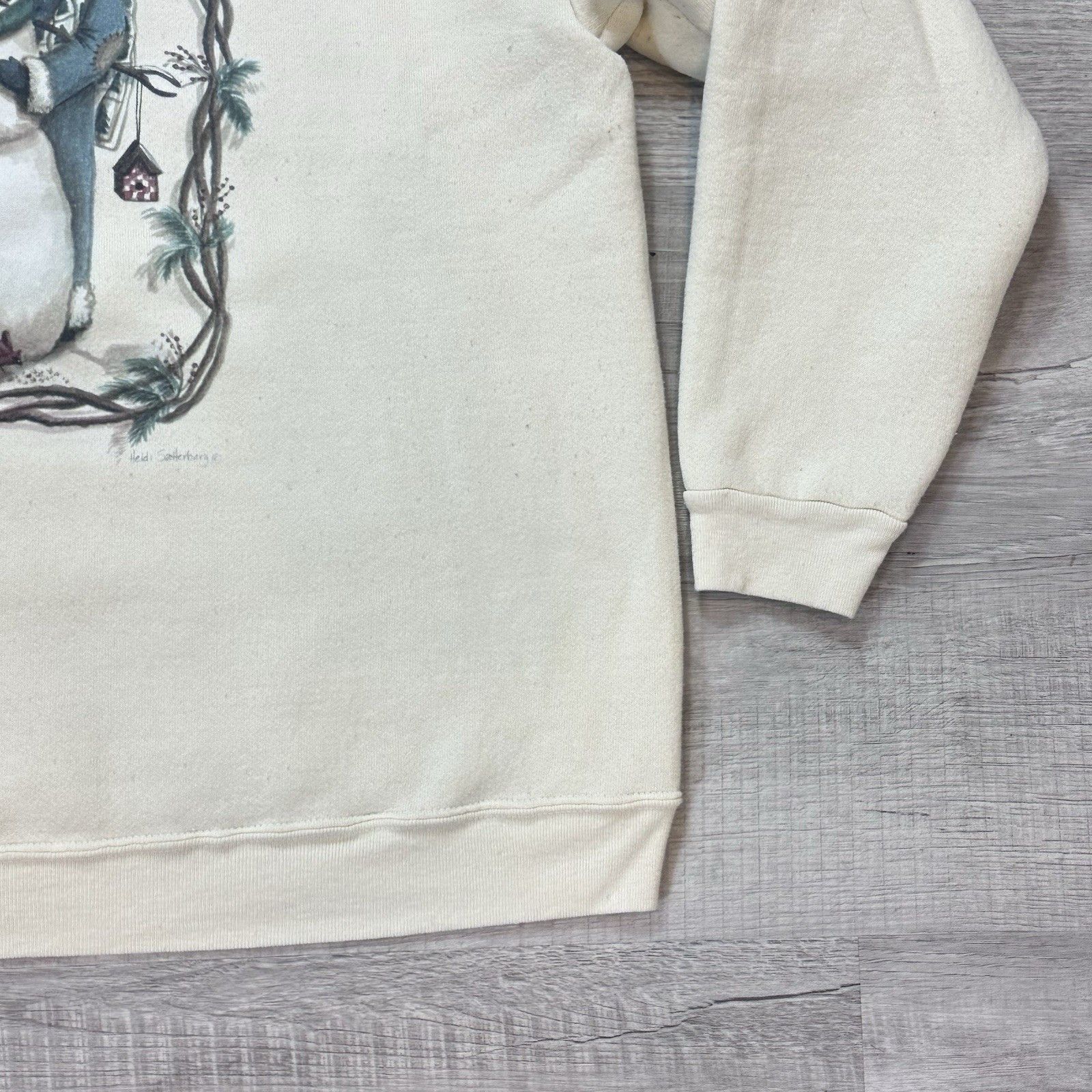 Vintage Vintage Won's Wear Beige Women's XL Sweater Heidi Satterberg Size XL / US 12-14 / IT 48-50 - 3 Thumbnail
