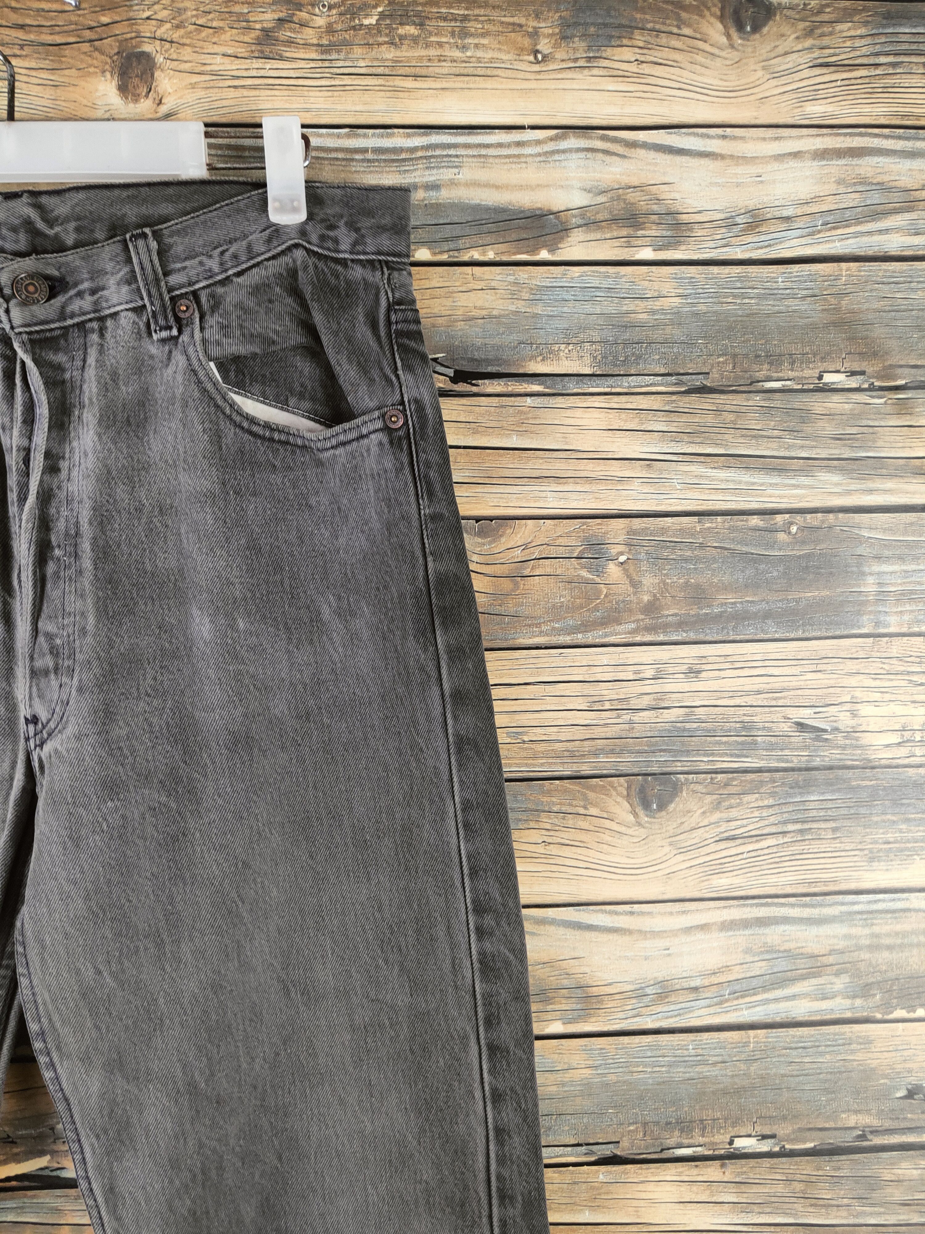 Levi's 501 Levi's Black Distressed Ripped Jeans #S2820 Size US 33 - 5 Thumbnail