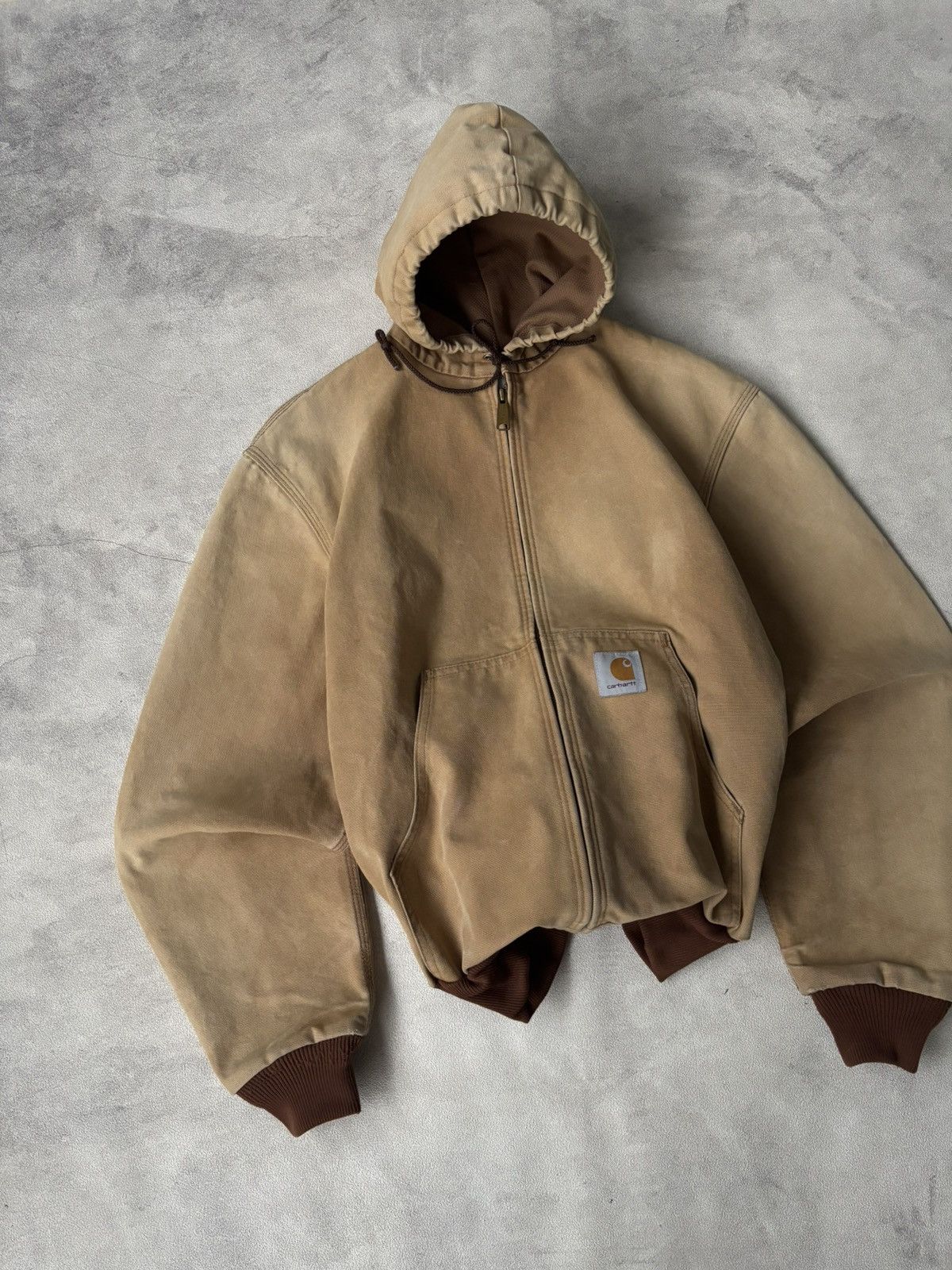 Carhartt vintage 90's carhartt active jacket J03 size medium big logo Size US M / EU 48-50 / 2 - 2 Thumbnail