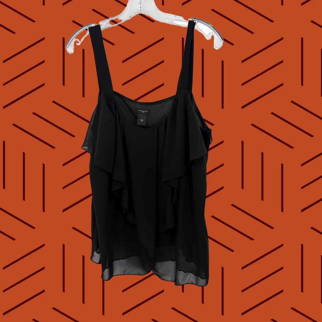 Ann Taylor Ann Taylor Tank Top Black Large Size L / US 10 / IT 46 - 1 Thumbnail