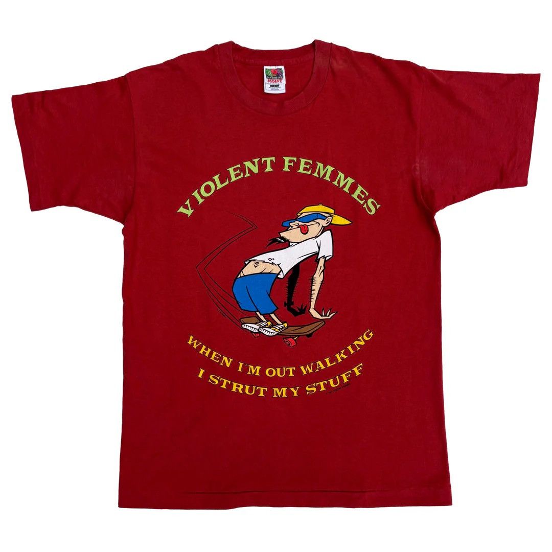 Band Tees Violent Femmes 1997 90s Vintage Strut My Stuff Band T-Shirt Size US L / EU 52-54 / 3 - 1 Thumbnail