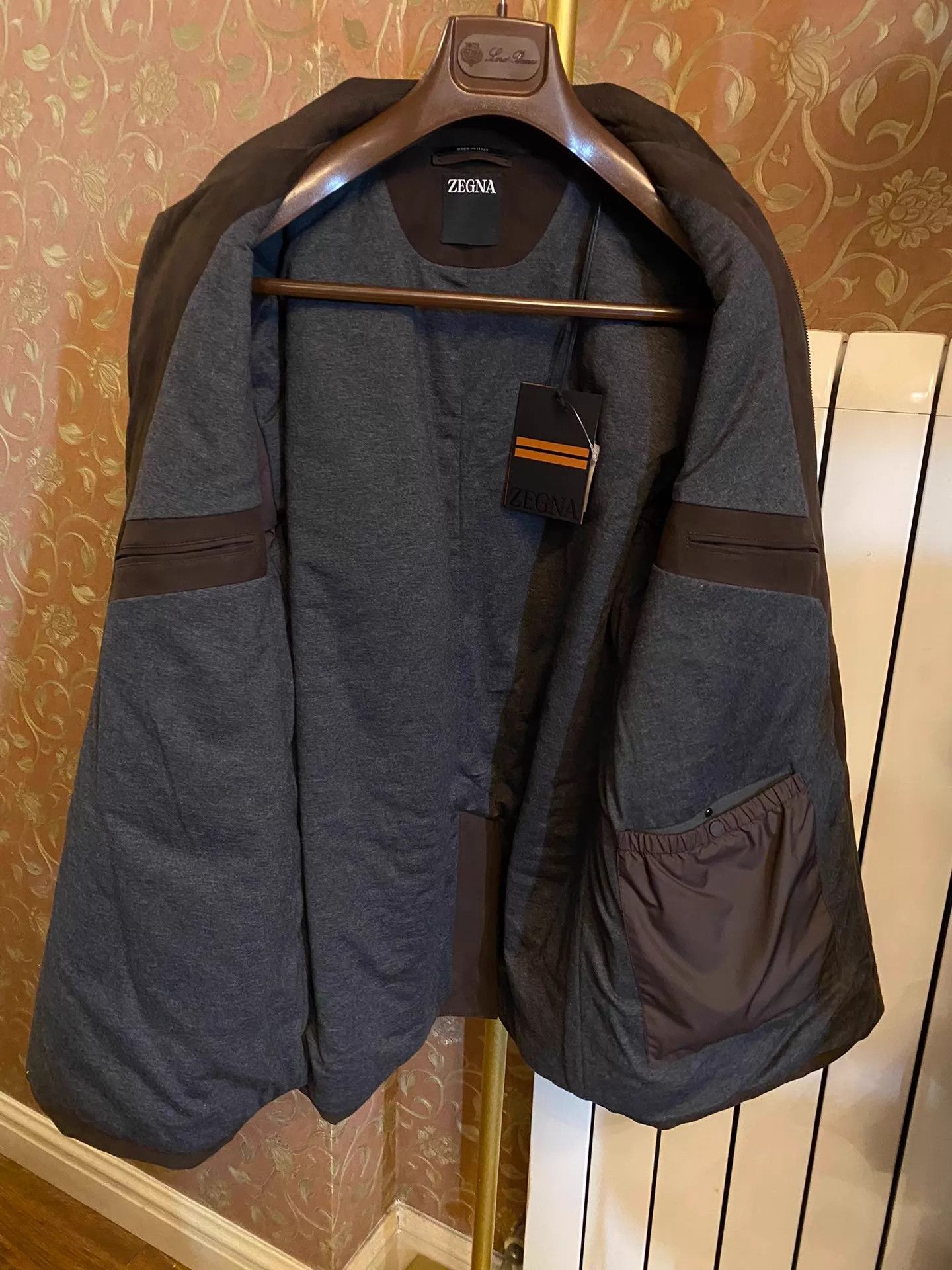 Ermenegildo Zegna ZEGNA New Full-Grain Calfskin Leather Jacket Made in Italy Size 50R - 3 Thumbnail