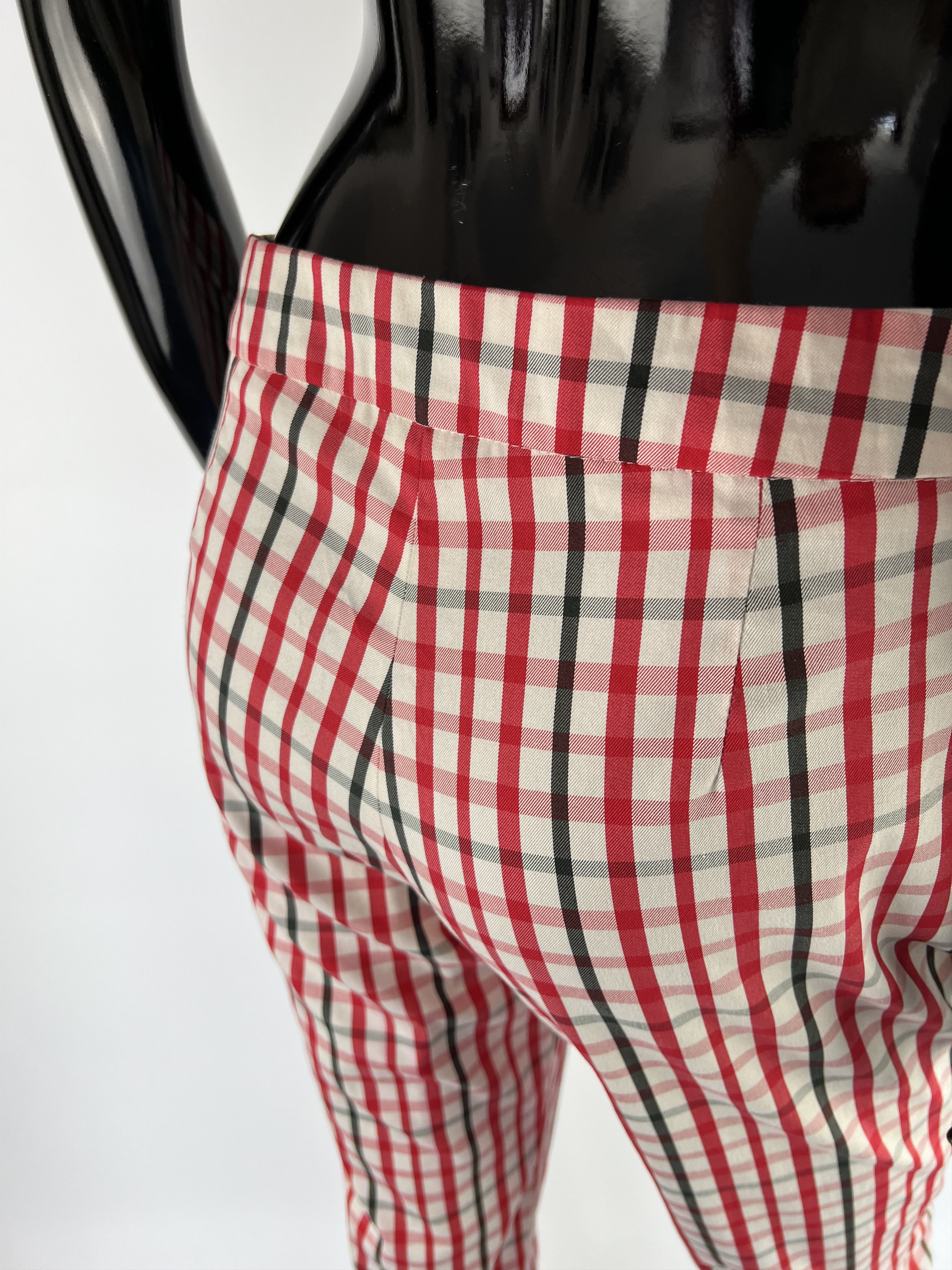 DAKS Daks London Women's Multicolor Check Pants Size UK8 IT40 Size 27" / US 4 / IT 40 - 6 Thumbnail