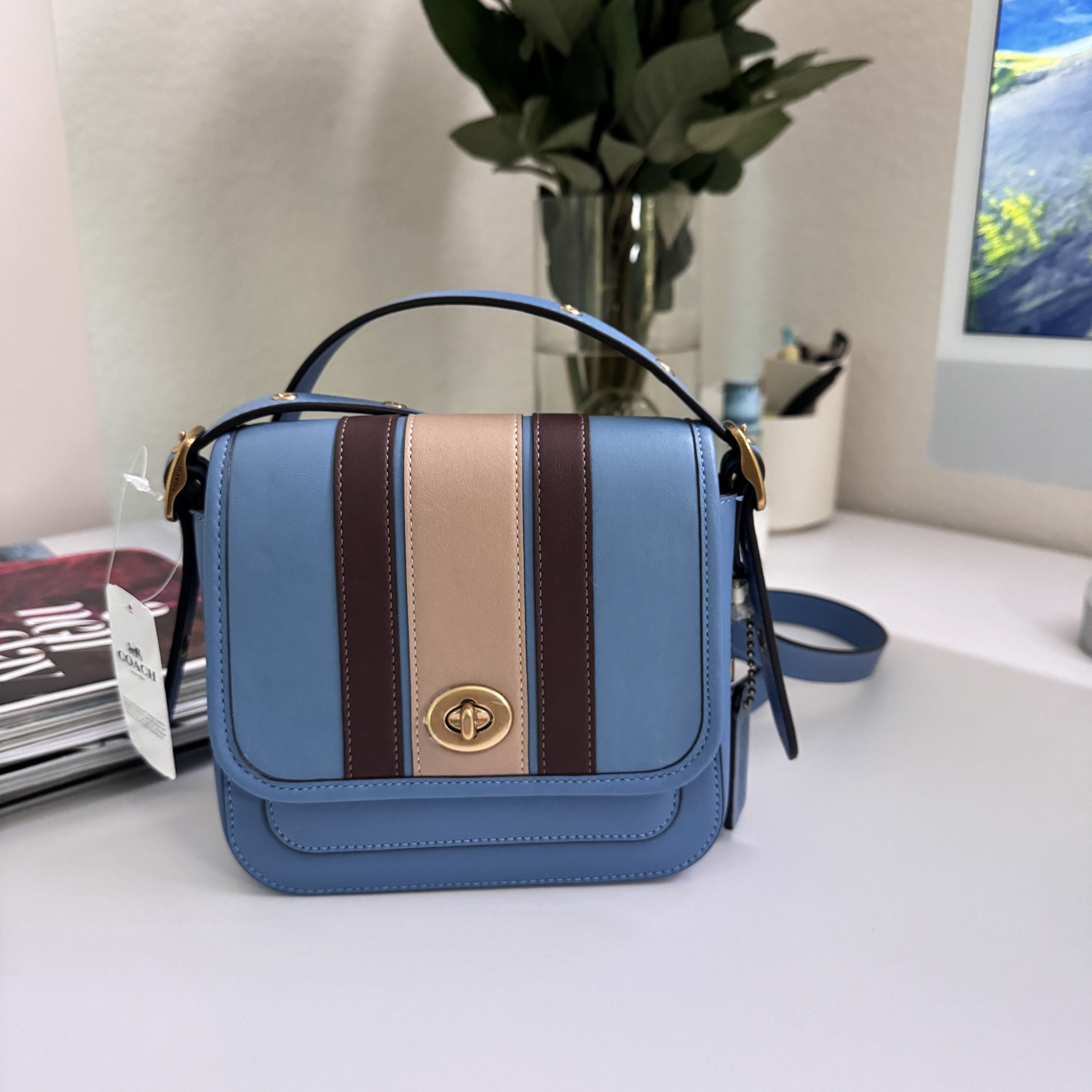 Coach coach Rambler Crossbody 16 With Varsity Stripe 89138 Grailed