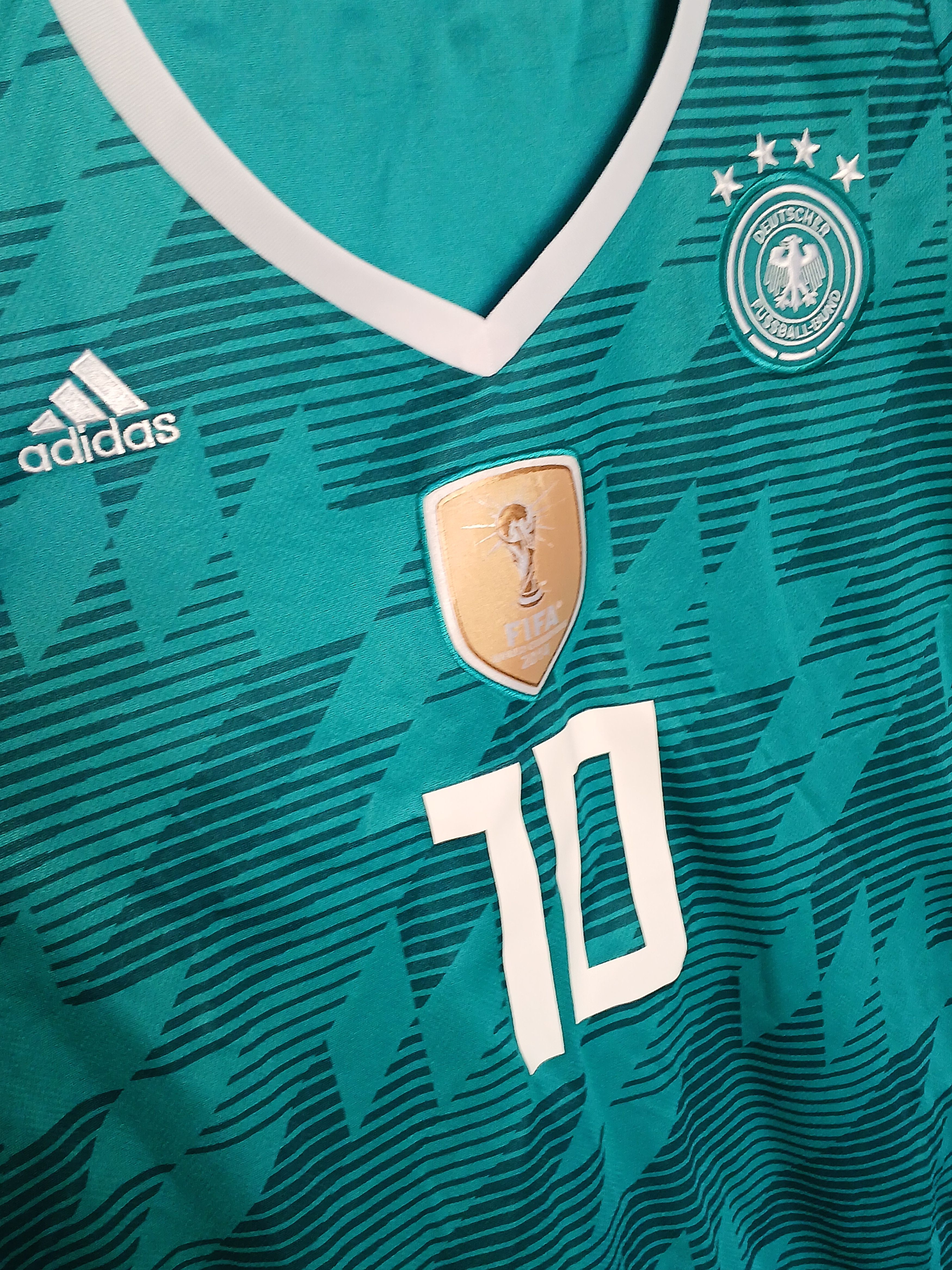 Adidas Germany National Team 18/19 Away Football Jersey T-Shirt Size L / US 10 / IT 46 - 3 Thumbnail