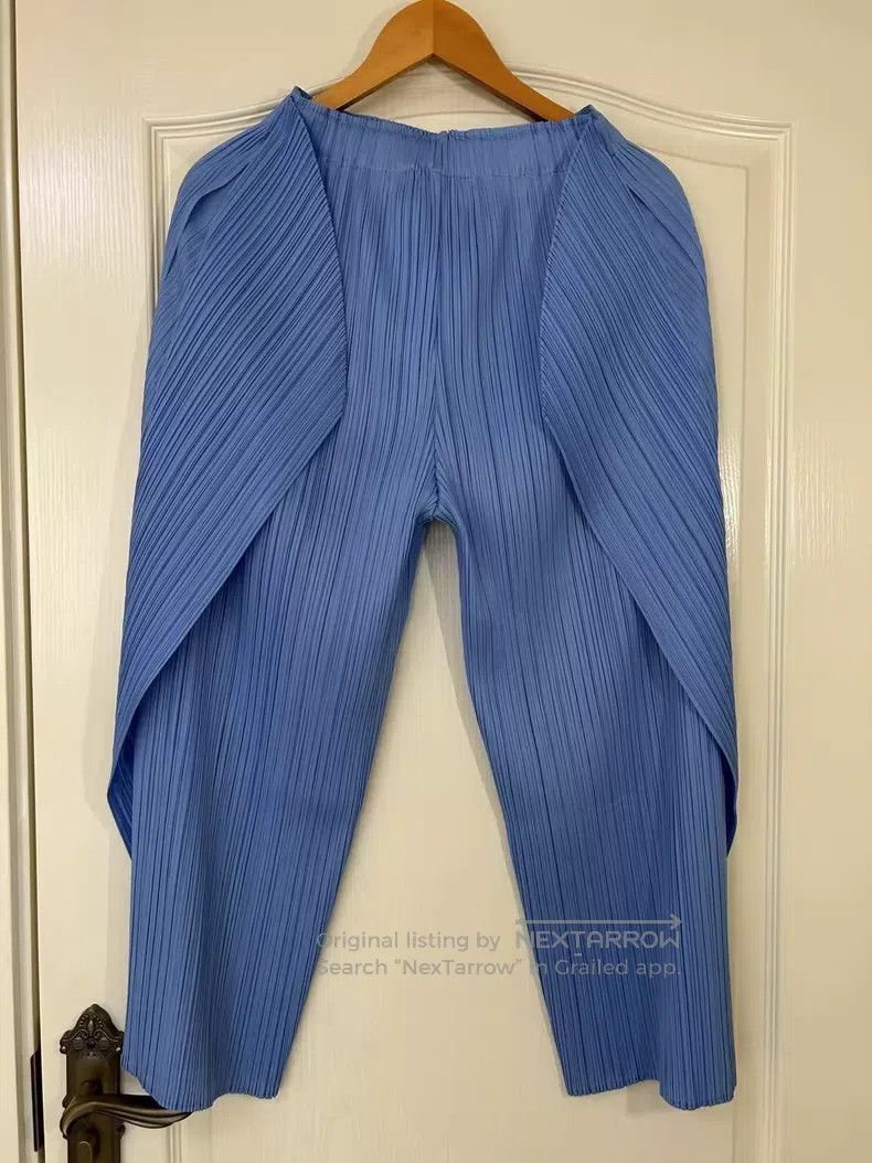 Issey Miyake Issey Miyake size:3 Pleated Wide-Leg Casual Seaweed Pants Size 22" - 1 Thumbnail