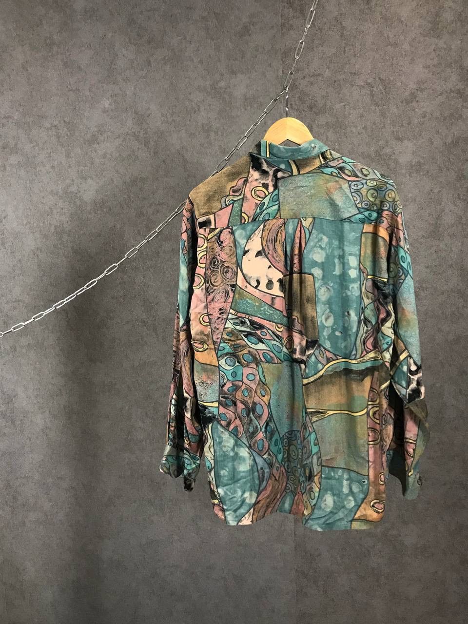 Vintage Crazy avant garde art vintage hawaiian shirt Size US M / EU 48-50 / 2 - 5 Thumbnail