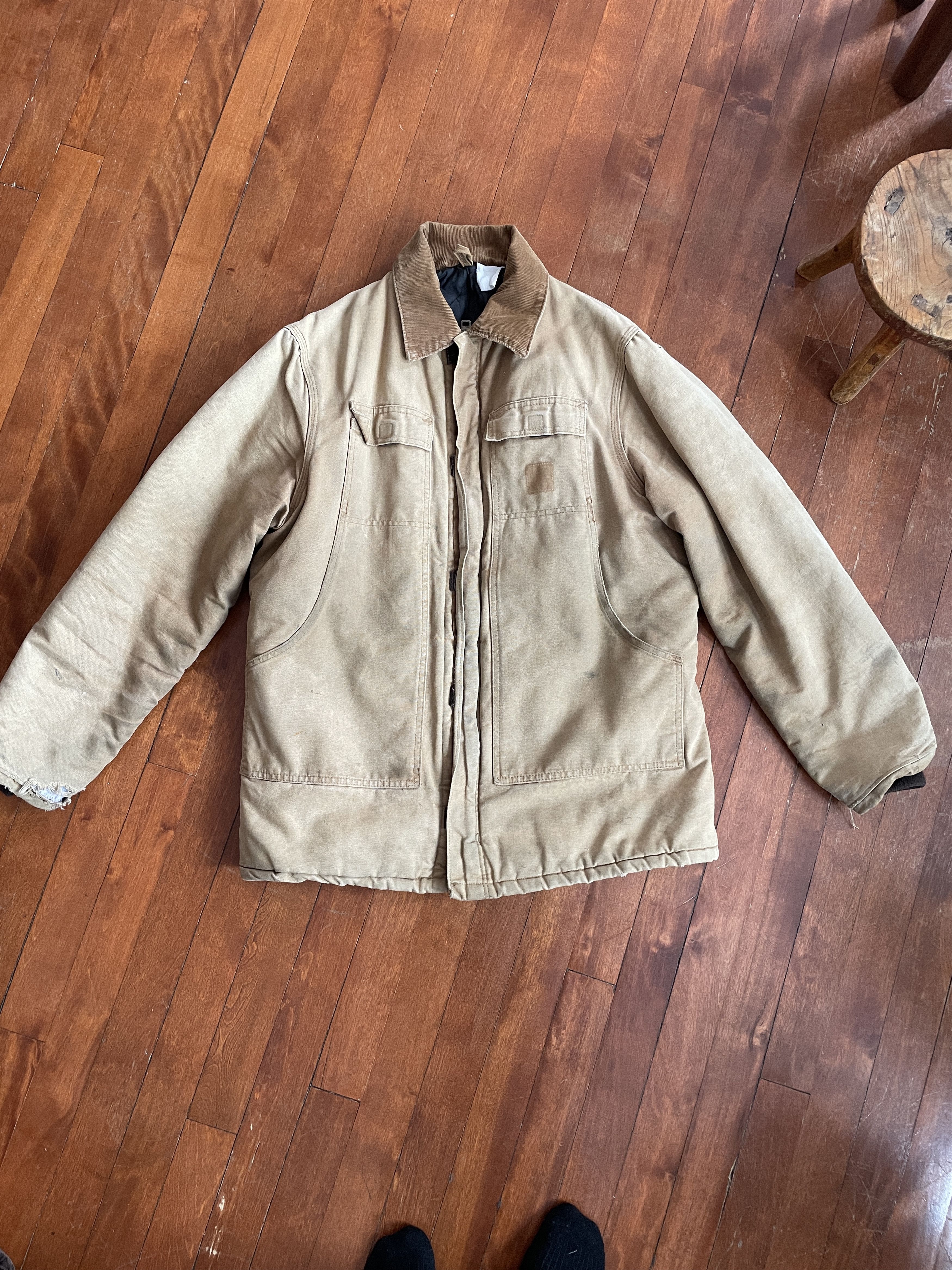 Carhartt Lined Carhartt Beige Jacket Size US L / EU 52-54 / 3 - 1 Thumbnail