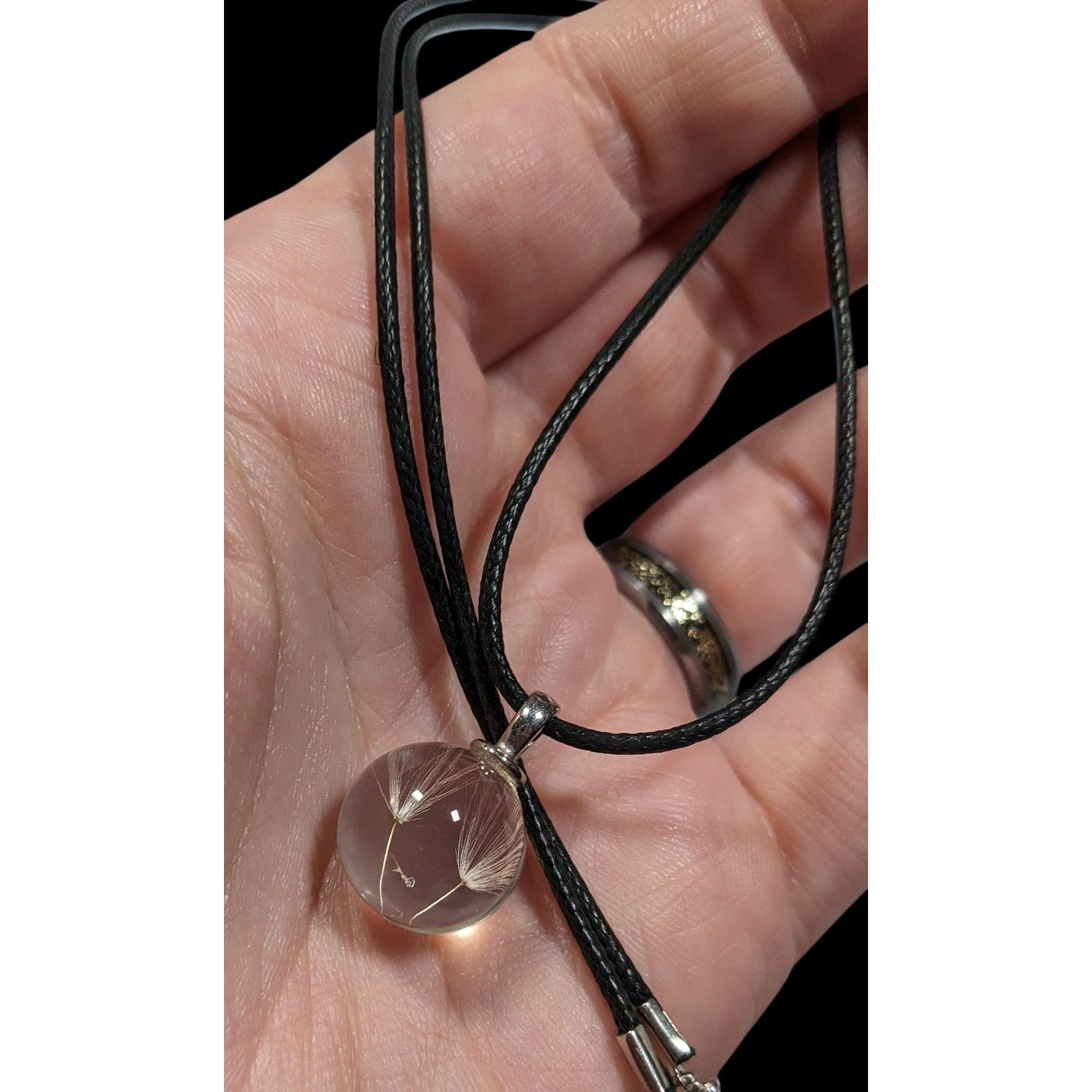 Other Whimsical Encased Dandelion Fluff Pendant Wishing Necklace Size ONE SIZE - 4 Thumbnail