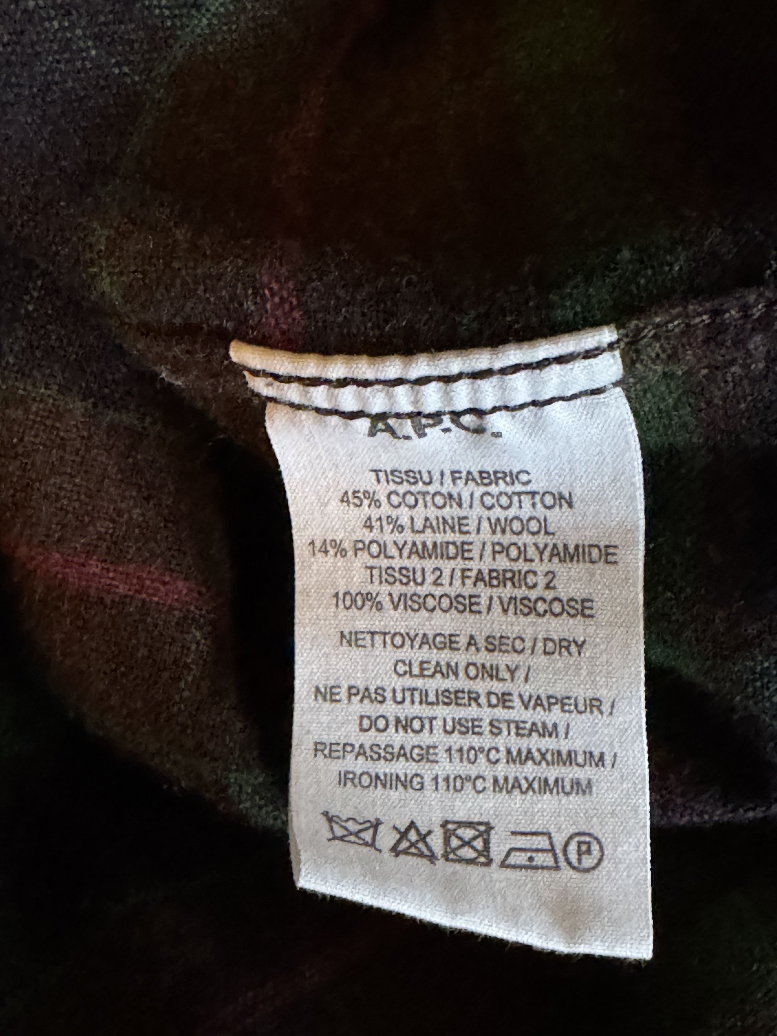 A.P.C. Plaid Wool Flannel Shirt Size US L / EU 52-54 / 3 - 4 Thumbnail