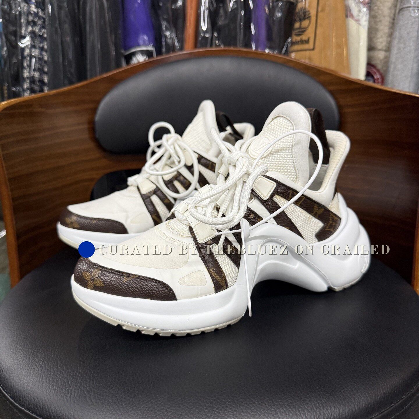 Louis Vuitton Louis Vuitton Archlight Monogram White Brown Size US 6 / IT 36 - 1 Thumbnail