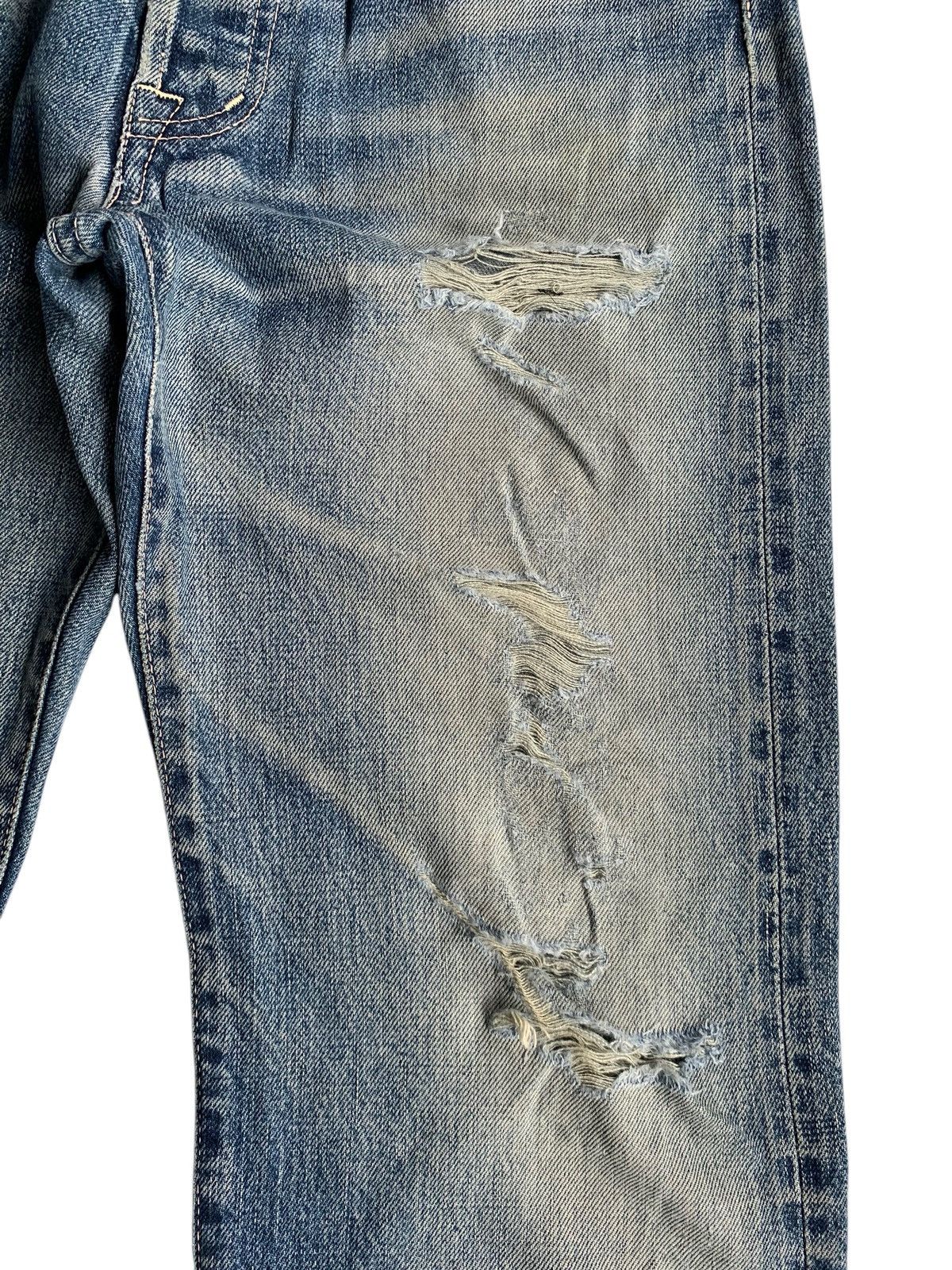 OMNIGOD OMNIGOD JAPANESE BUTTON FLY SELVEDGE DISTRESSED DENIM🎌 Size US 28 / EU 44 - 18 Thumbnail