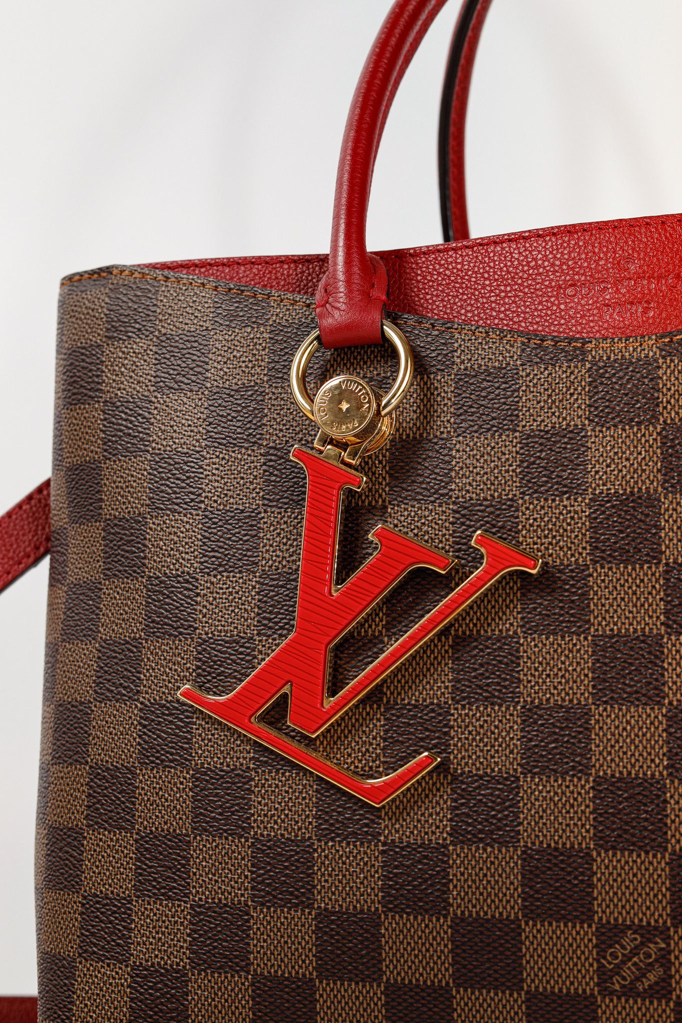 Louis Vuitton Louis Vuitton Riverside Damier Ebene Lie de Vin Tote Size ONE SIZE - 9 Thumbnail