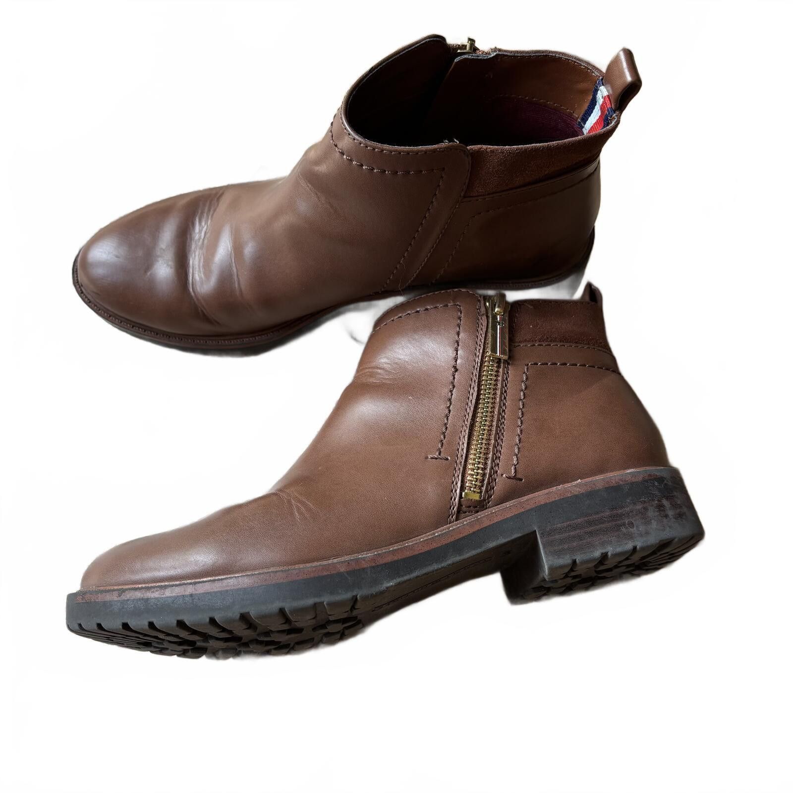 Tommy Hilfiger Tommy Hilfiger Fawn 2 Brown Ankle Booties - Women's Size 6.5 Size US 6.5 / IT 36.5 - 1 Thumbnail