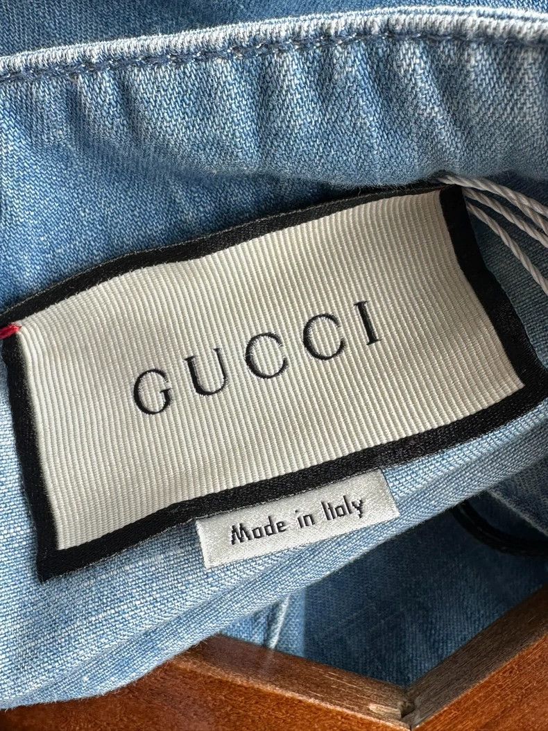 Gucci Gucci Blue lace ruffle denim long-sleeved dress Size XS / US 0-2 / IT 36-38 - 6 Thumbnail