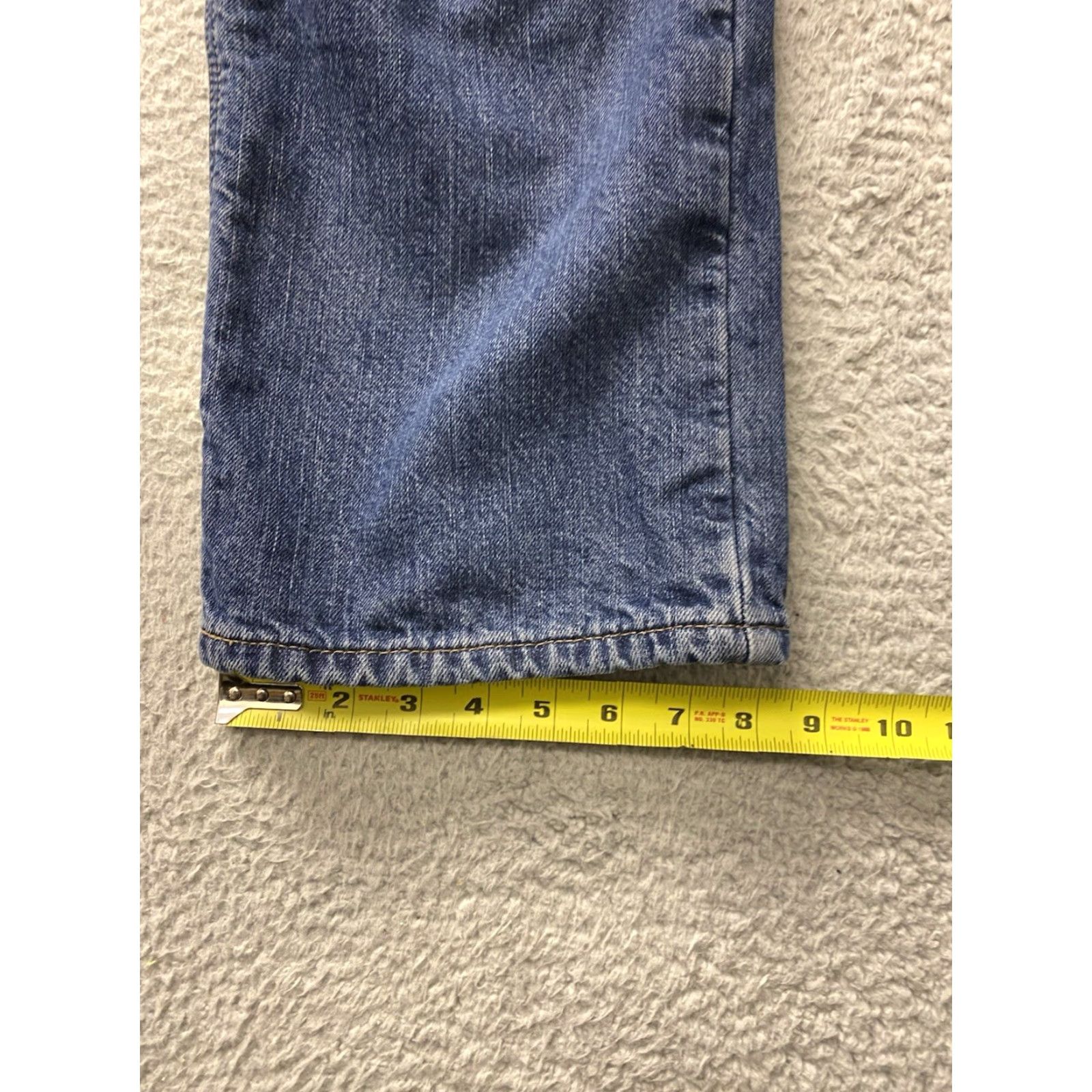 Carhartt Carhartt Jeans Womens 12 Blue Dark Wash Mid Rise Lined 34 Inseam 5-Pocket Denim Workwear Regular Size 34" / US 12 / IT 48 - 5 Thumbnail