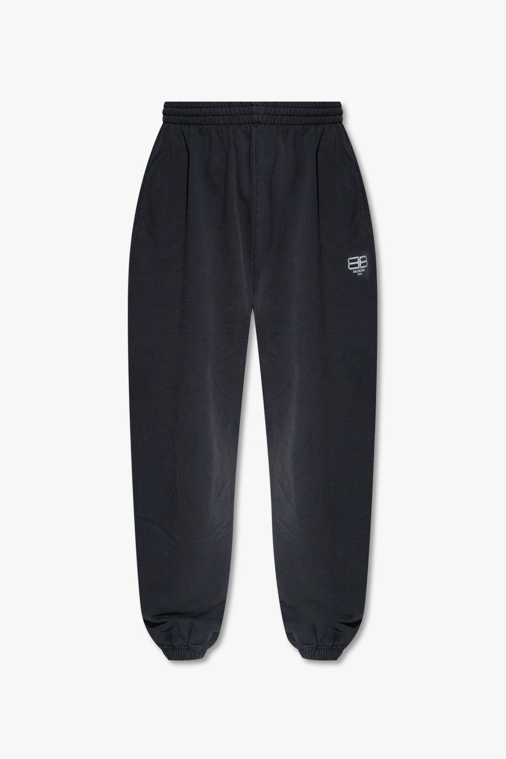 Balenciaga o1la1rc1a1024 Stretch Knee Pants in Black/White Size 27" / US 4 / IT 40 - 1 Thumbnail