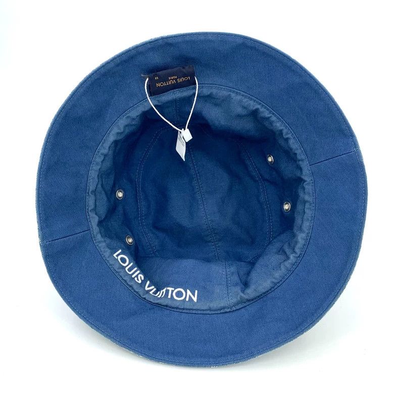 Louis Vuitton Louis Vuitton Cotton fisherman's hat with blue logo jacqua Size ONE SIZE - 6 Thumbnail