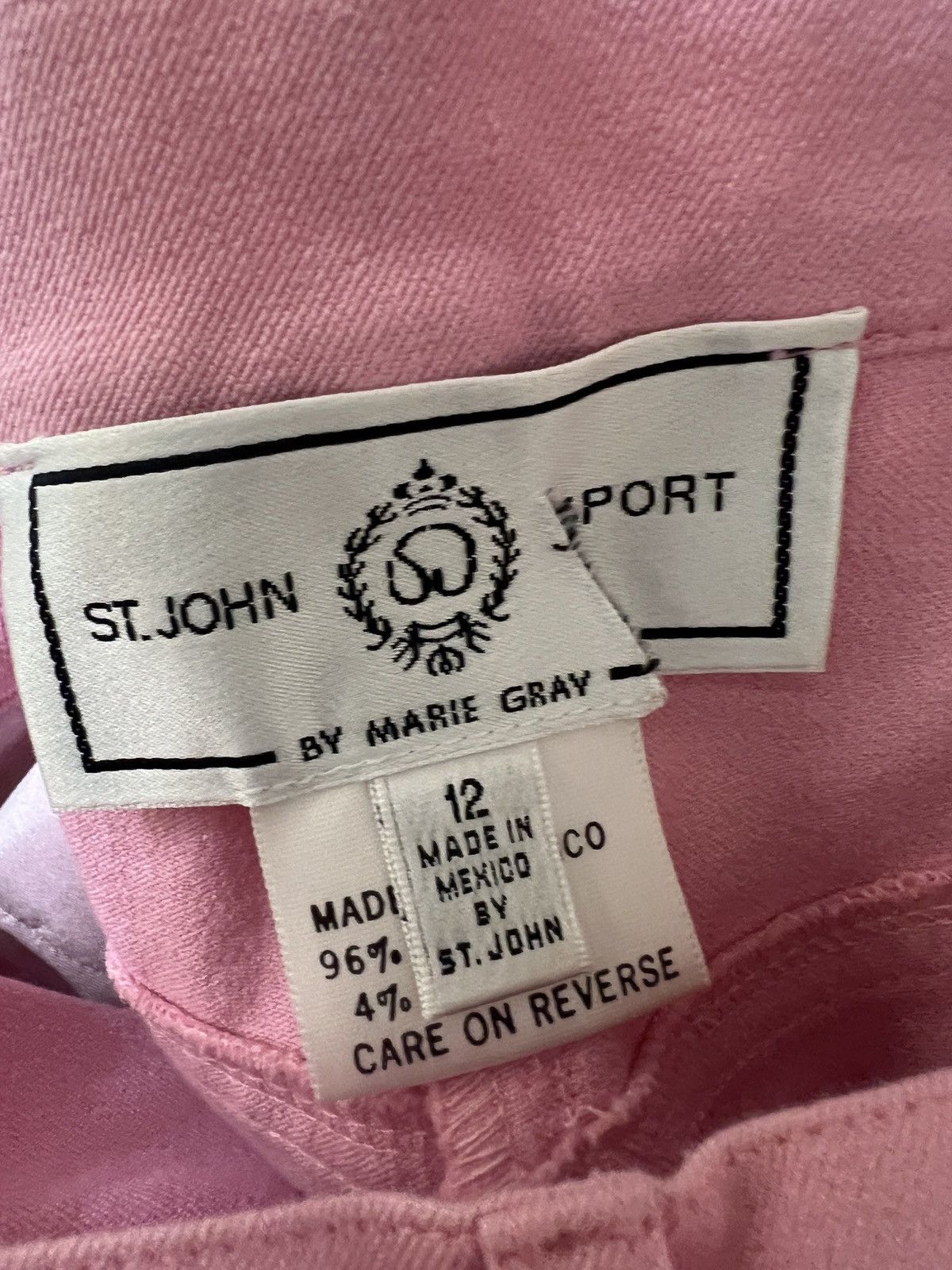 St. John St. John Sport by Marie Gray Rose Pink cotton pants size 12 Size 34" / US 12 / IT 48 - 10 Thumbnail