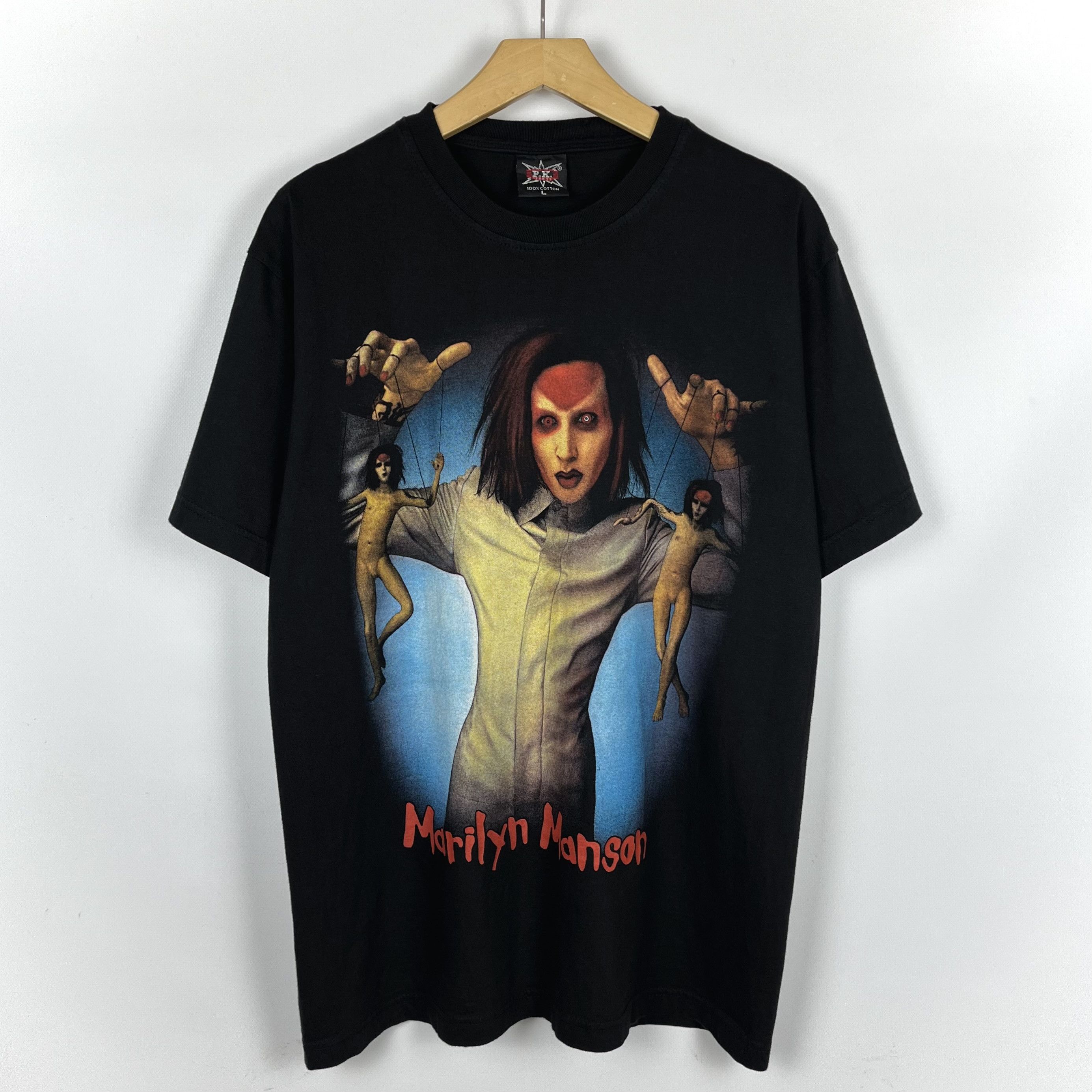 Band Tees Vintage Marilyn Manson Rare Rock Band T Shirt 2000’s Size US L / EU 52-54 / 3 - 1 Thumbnail