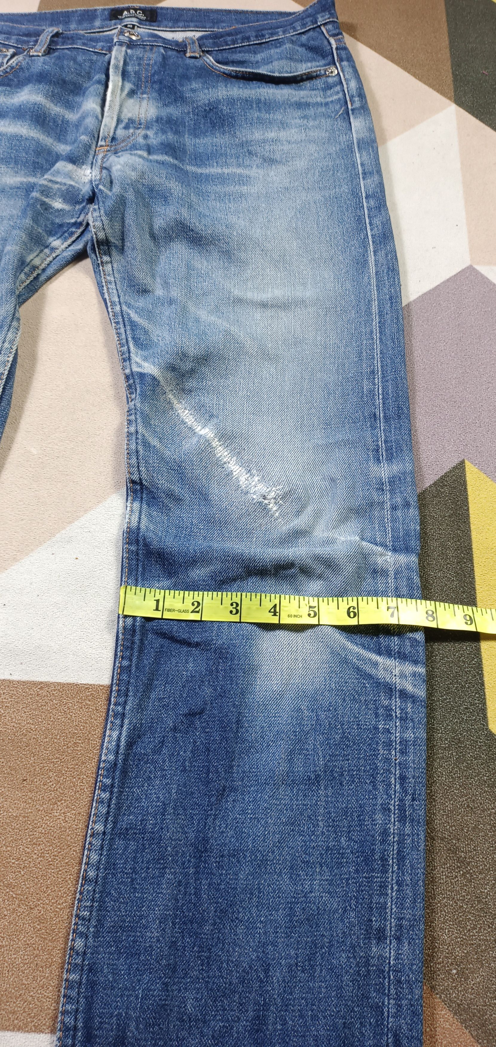 A.P.C. A.P.C Jean Droit Etroit Full Selvedge Distressed Jeans Size US 32 / EU 48 - 18 Thumbnail