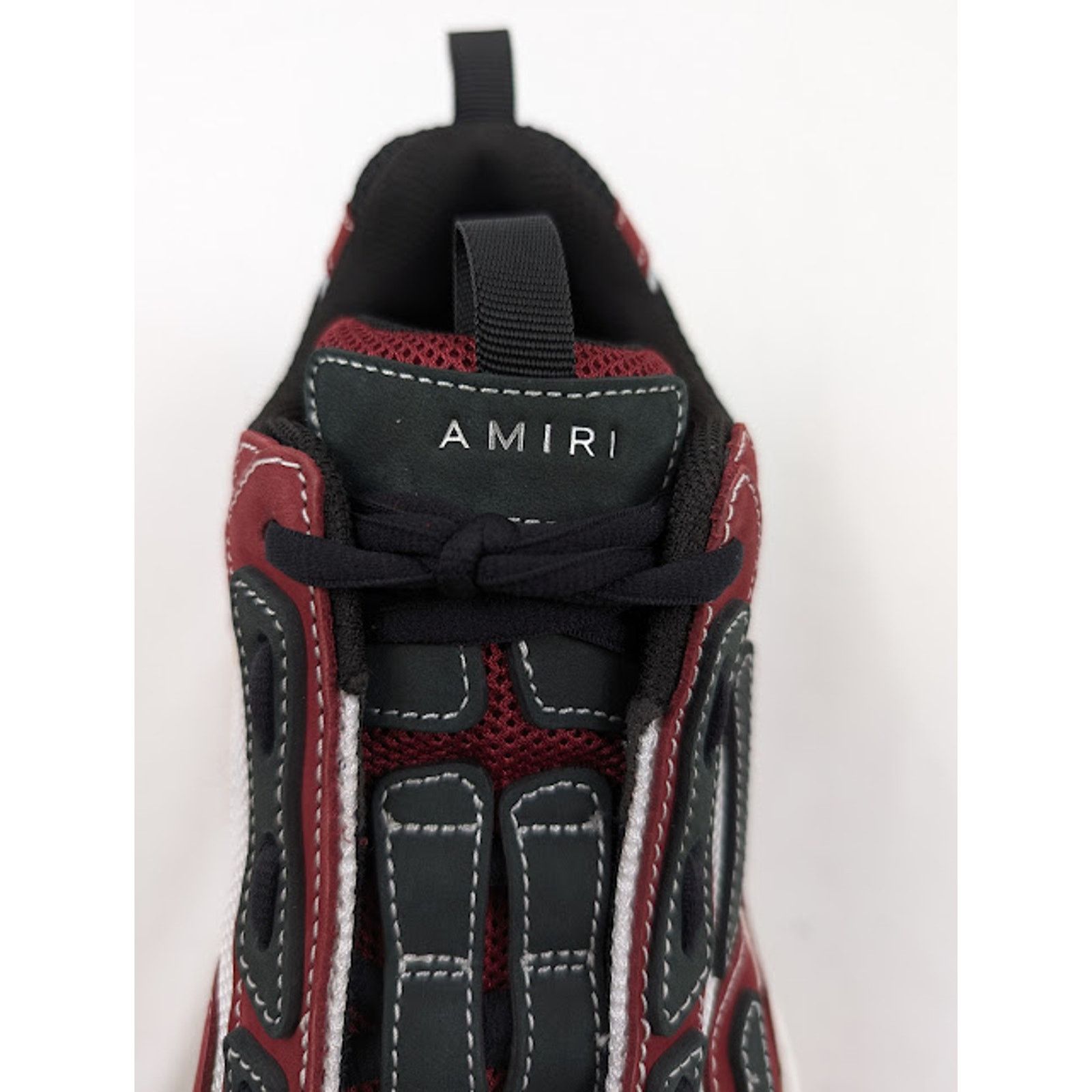 Amiri o1rshd1 Bone Runner Low-Top Sneakers in Deep Red Size US 9 / EU 42 - 6 Thumbnail