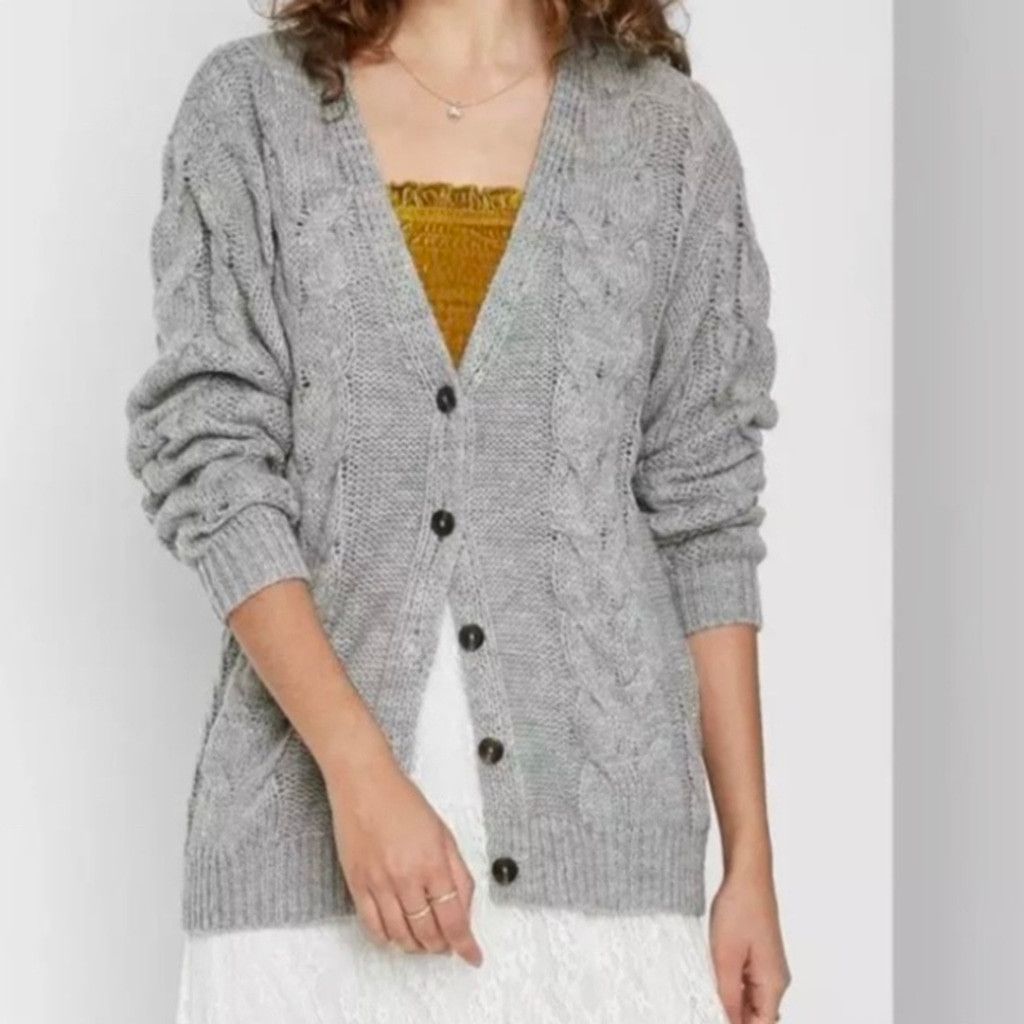Other Wild fable gray button down cardigan size Medium Size M / US 6-8 / IT 42-44 - 1 Thumbnail