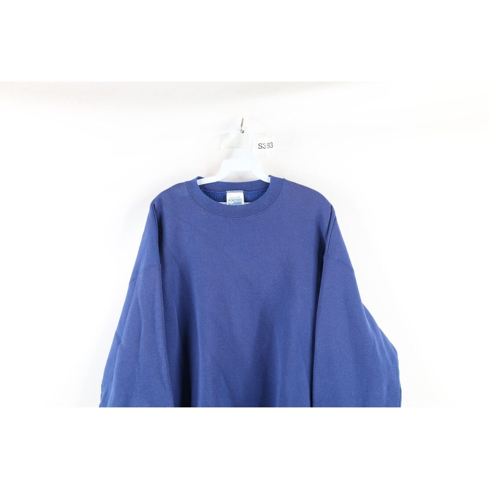 Vintage Vintage 90s Streetwear Faded Blank Crewneck Sweatshirt Size US XL / EU 56 / 4 - 2 Thumbnail