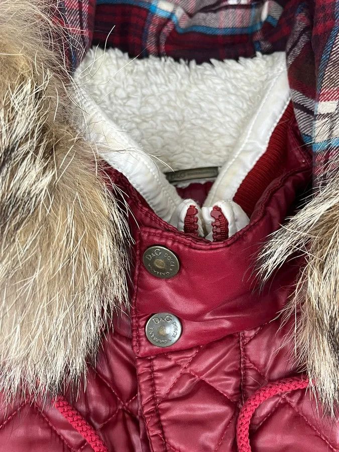 Dolce & Gabbana AW2008 Dolce & Gabbana White & Red British Fur Hooded Puffer Jacket Size US M / EU 48-50 / 2 - 10 Thumbnail
