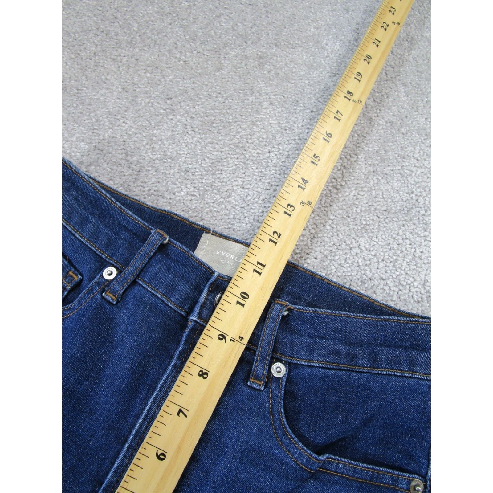 Everlane Everlane Jeans Womens 26 Dark Blue Denim Skinny Ankle Zip Modern RiseMid 8.5-10.5in Size 26" / US 2 / IT 38 - 6 Thumbnail